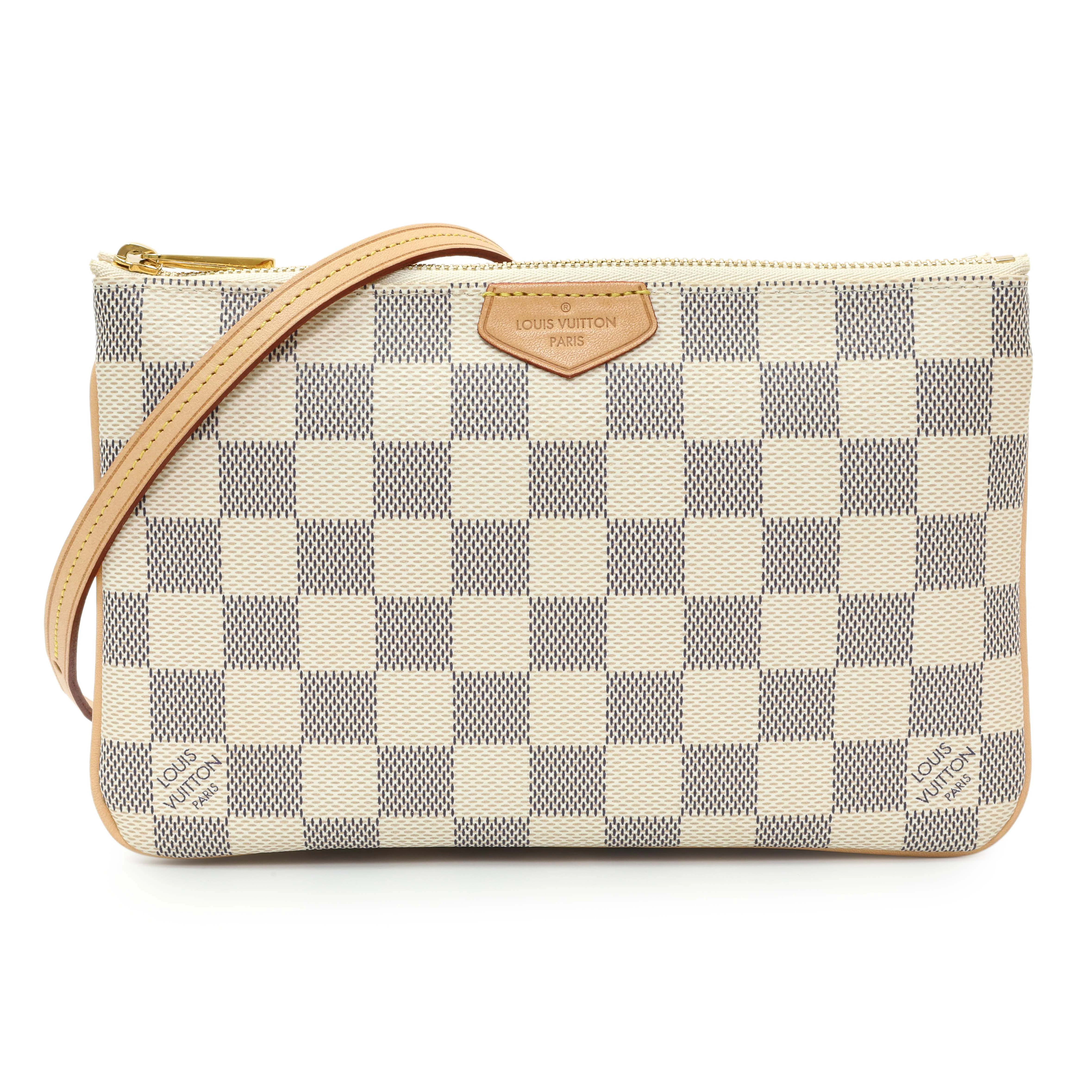 Louis Vuitton Damier Azur Double Zip Pochette