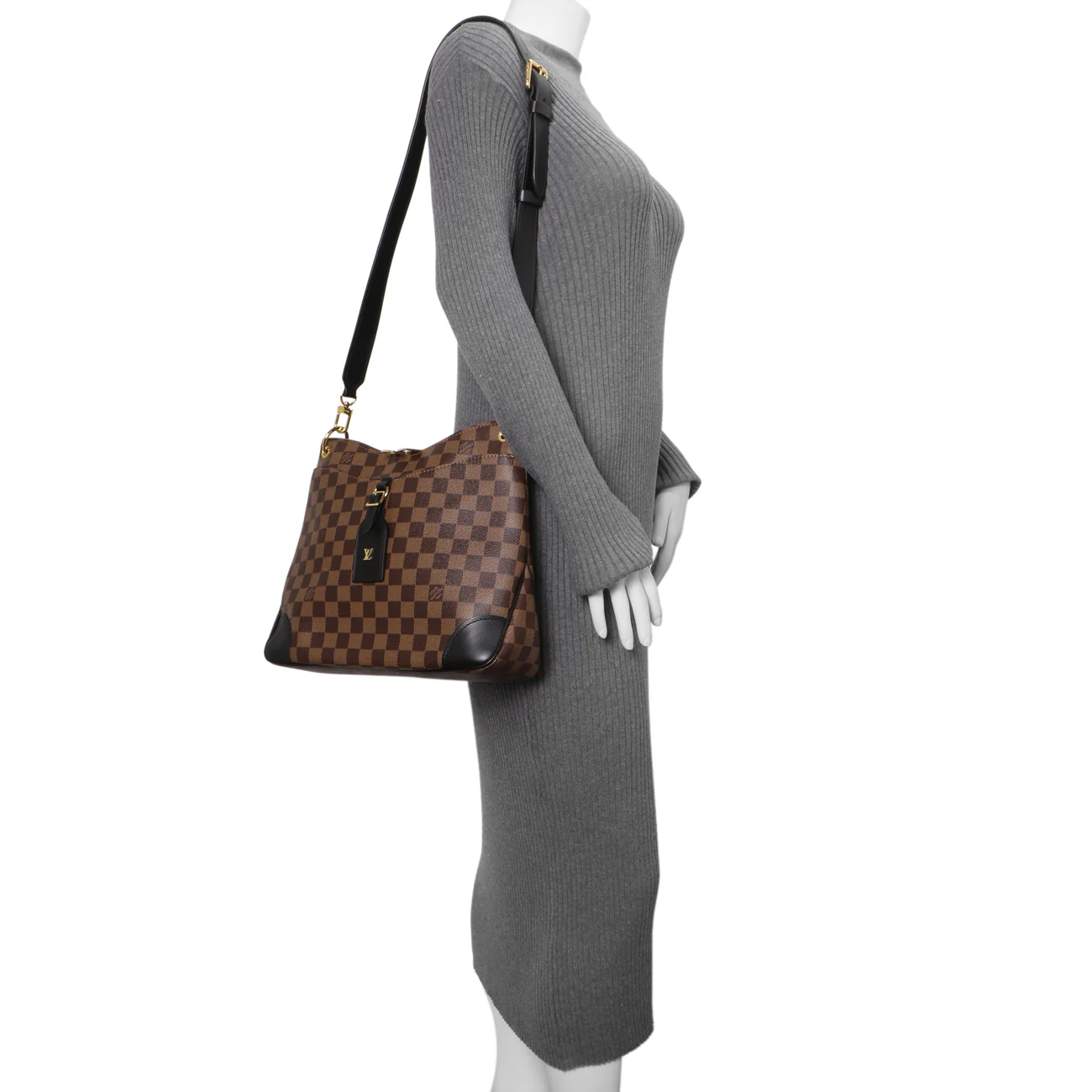Louis Vuitton Damier Ebene Black Odeon MM - Image 6