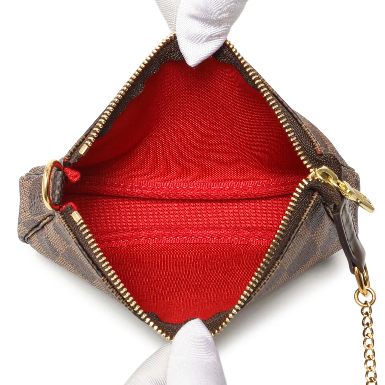 Louis Vuitton Damier Ebene Mini Pochette Accessories - Image 4