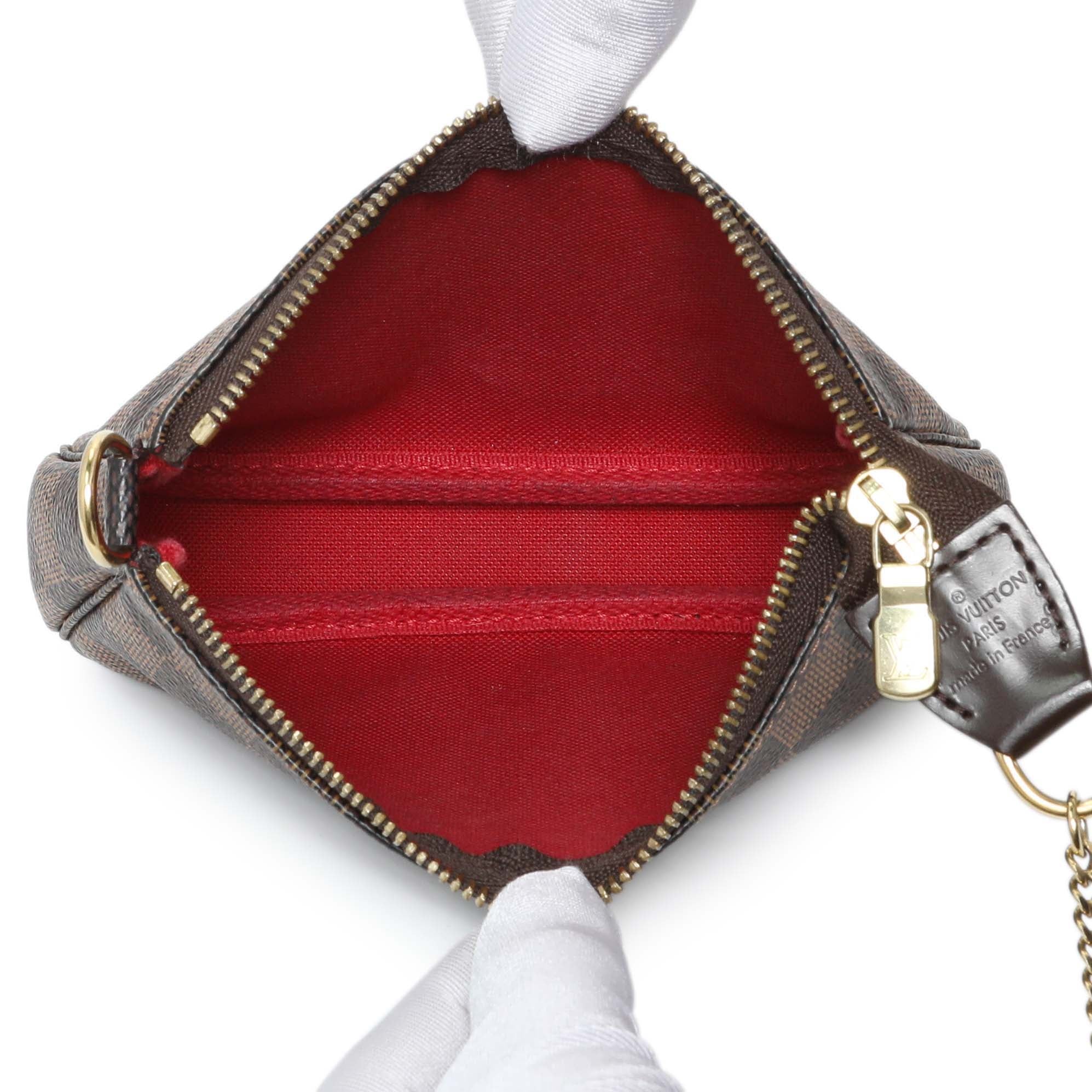 Louis Vuitton Damier Ebene Mini Pochette Accessories - Image 4