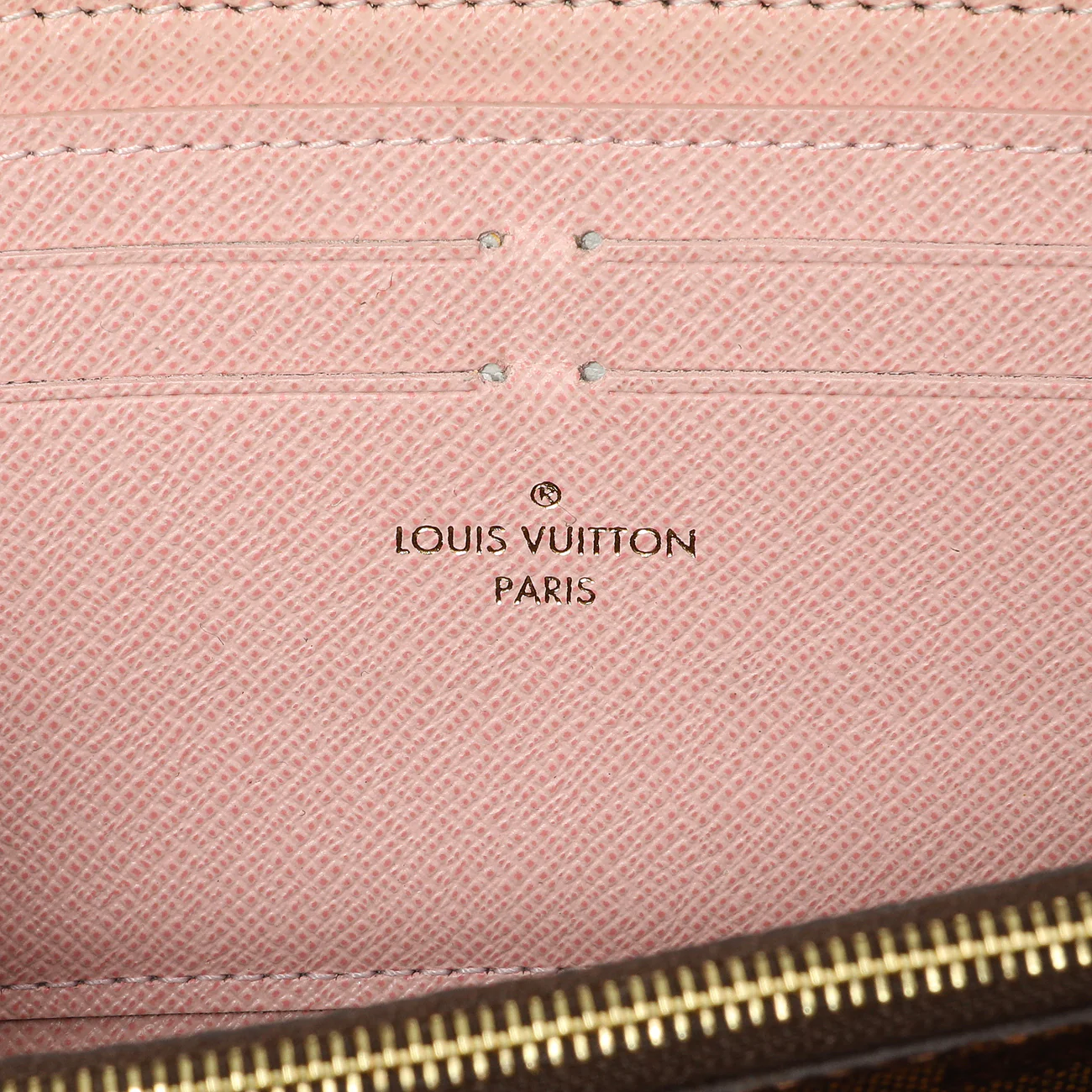 Louis Vuitton Damier Ebene Rose Ballerine Clemence Wallet - Image 5