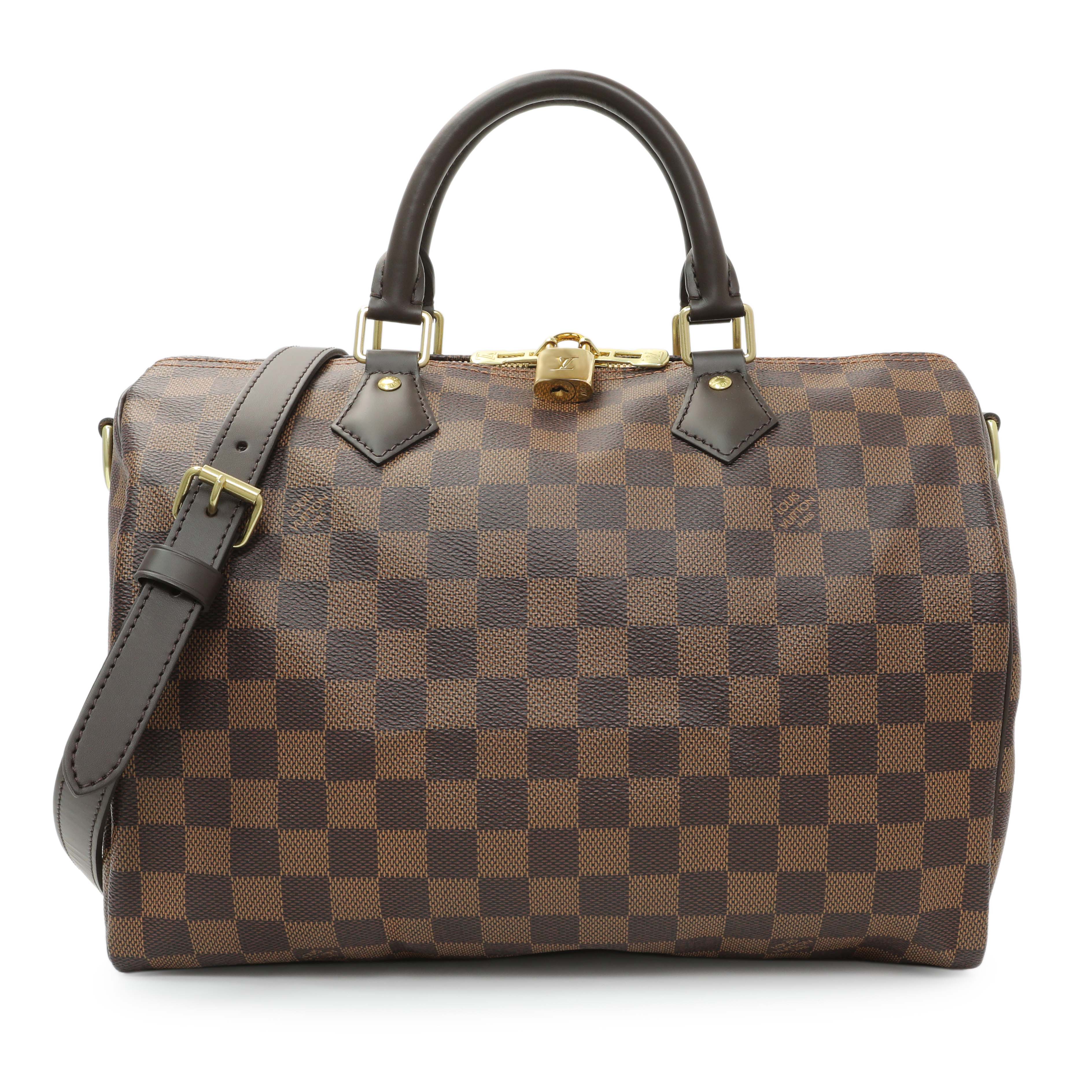 Louis Vuitton Damier Ebene Speedy 30 Bandouliere