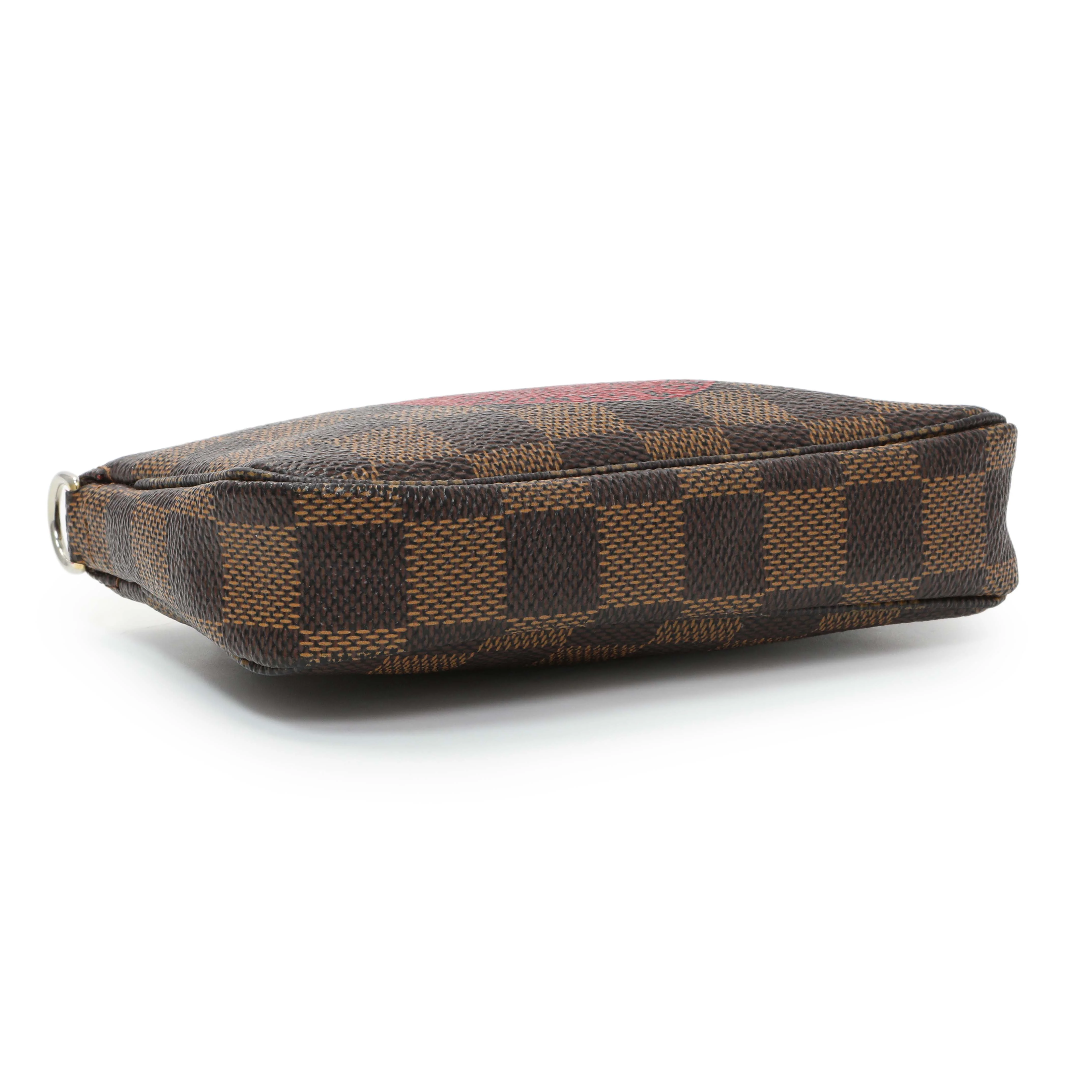 Louis Vuitton Damier Ebene Trunks and Bags Mini Pochette Accessories - Image 3