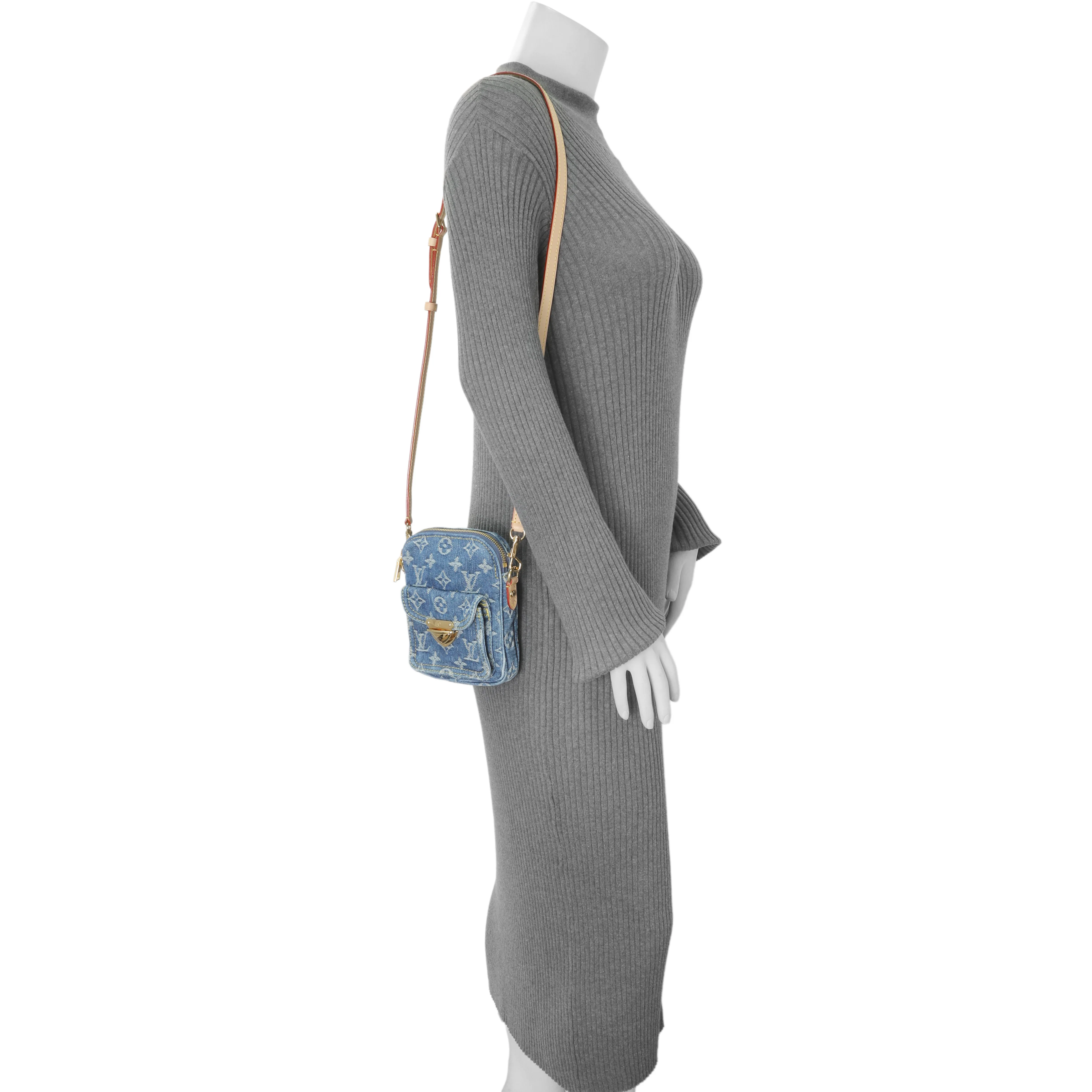Louis Vuitton Denim Fairfax Pochette - Image 6
