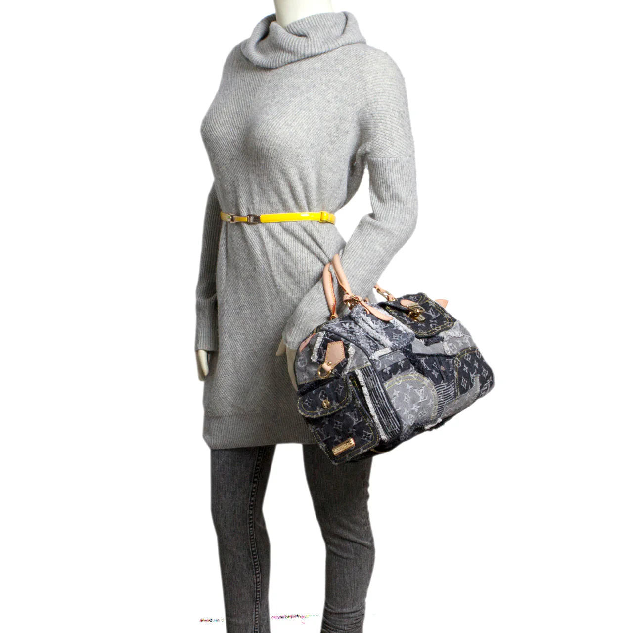 Louis Vuitton Denim Patchwork Speedy 30 - Image 10
