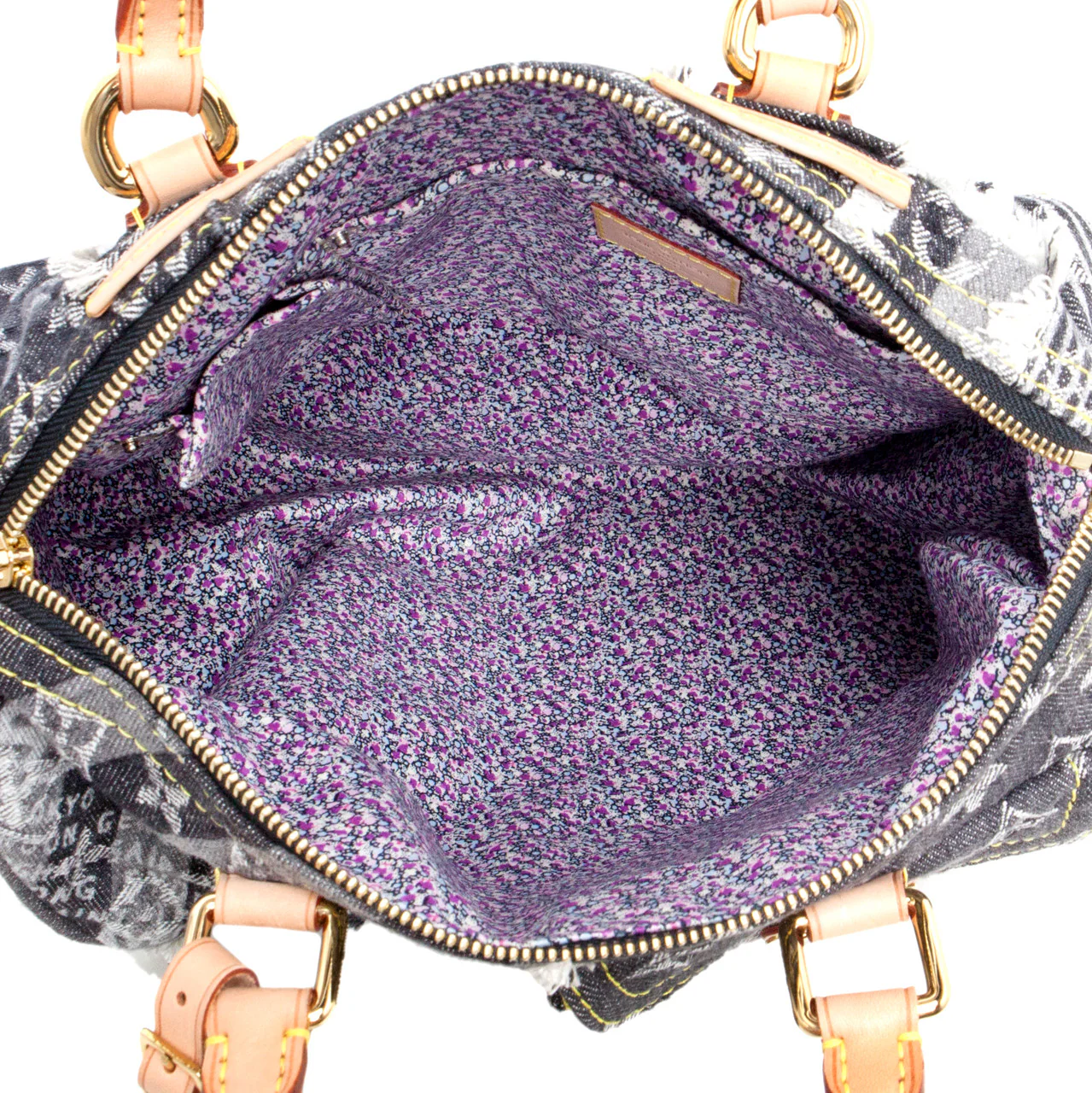 Louis Vuitton Denim Patchwork Speedy 30 - Image 11