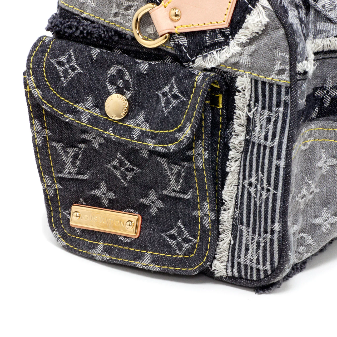 Louis Vuitton Denim Patchwork Speedy 30 - Image 7