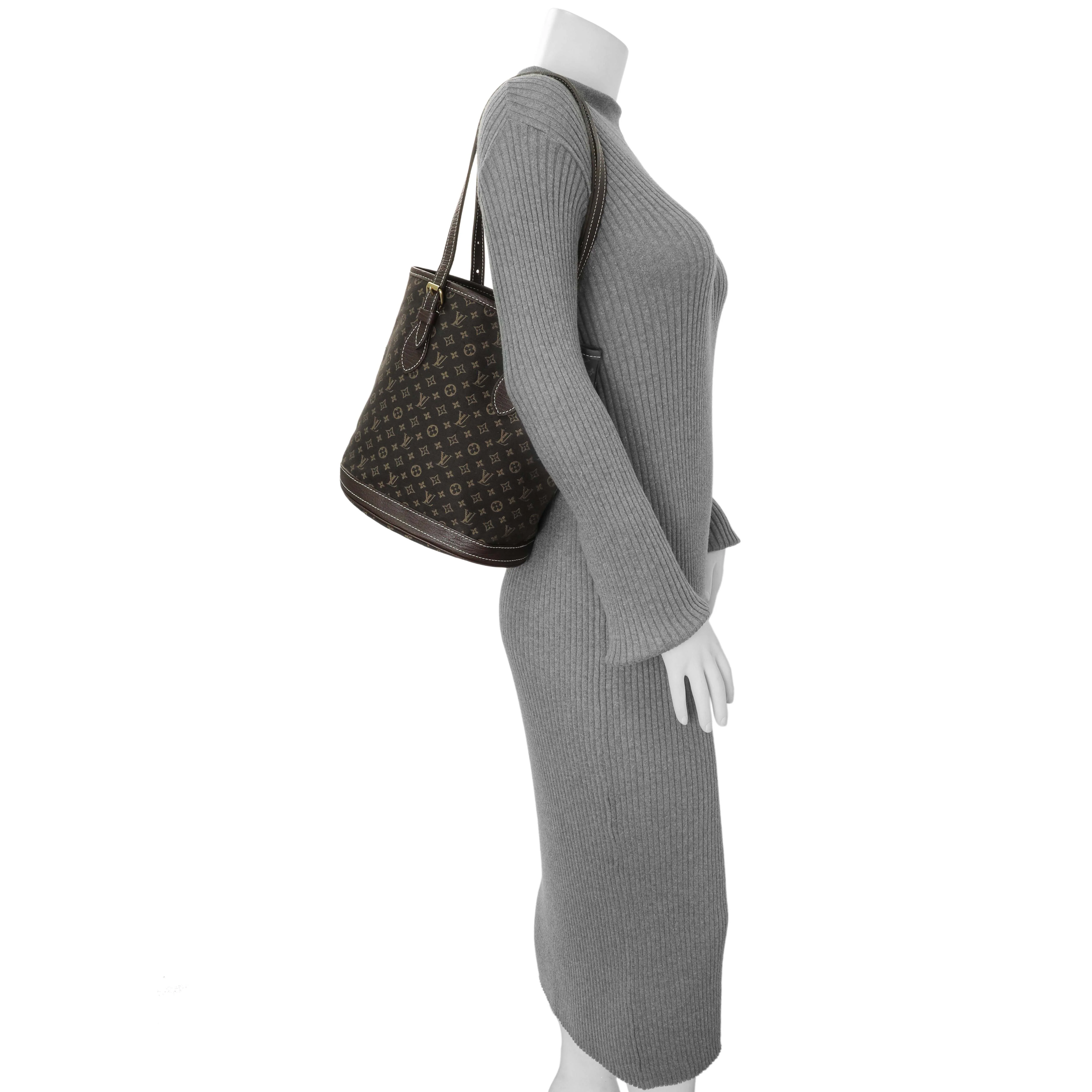 Louis Vuitton Ebene Mini Lin Petit Bucket - Image 7