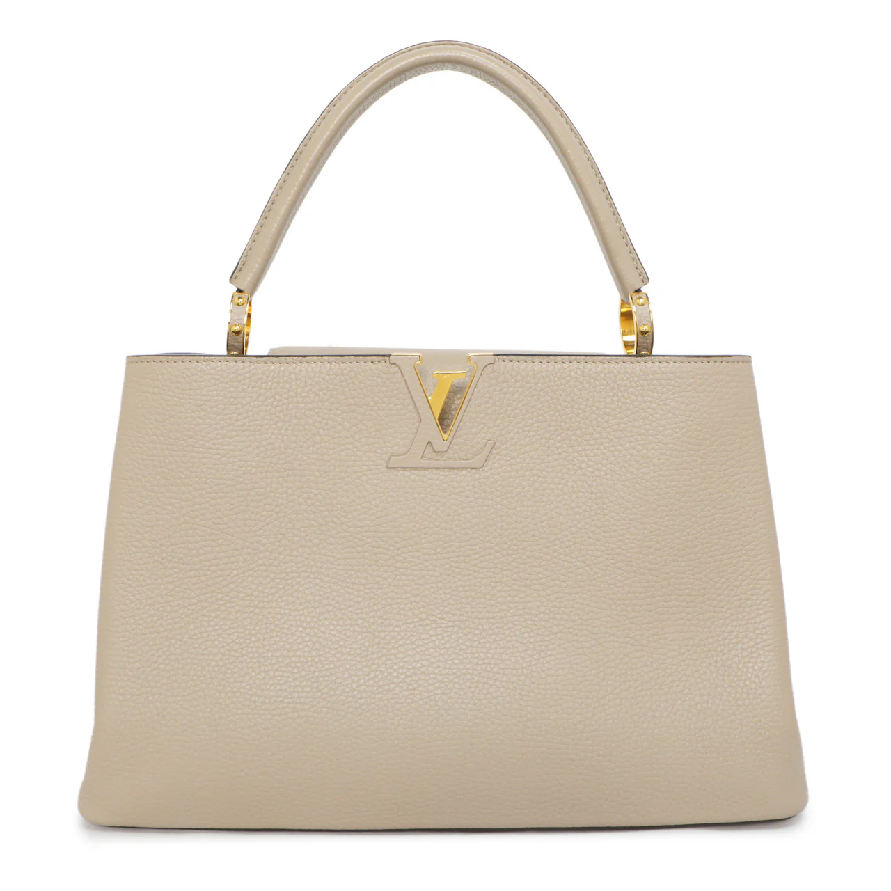Louis Vuitton Galet Taurillon Leather Capucines MM
