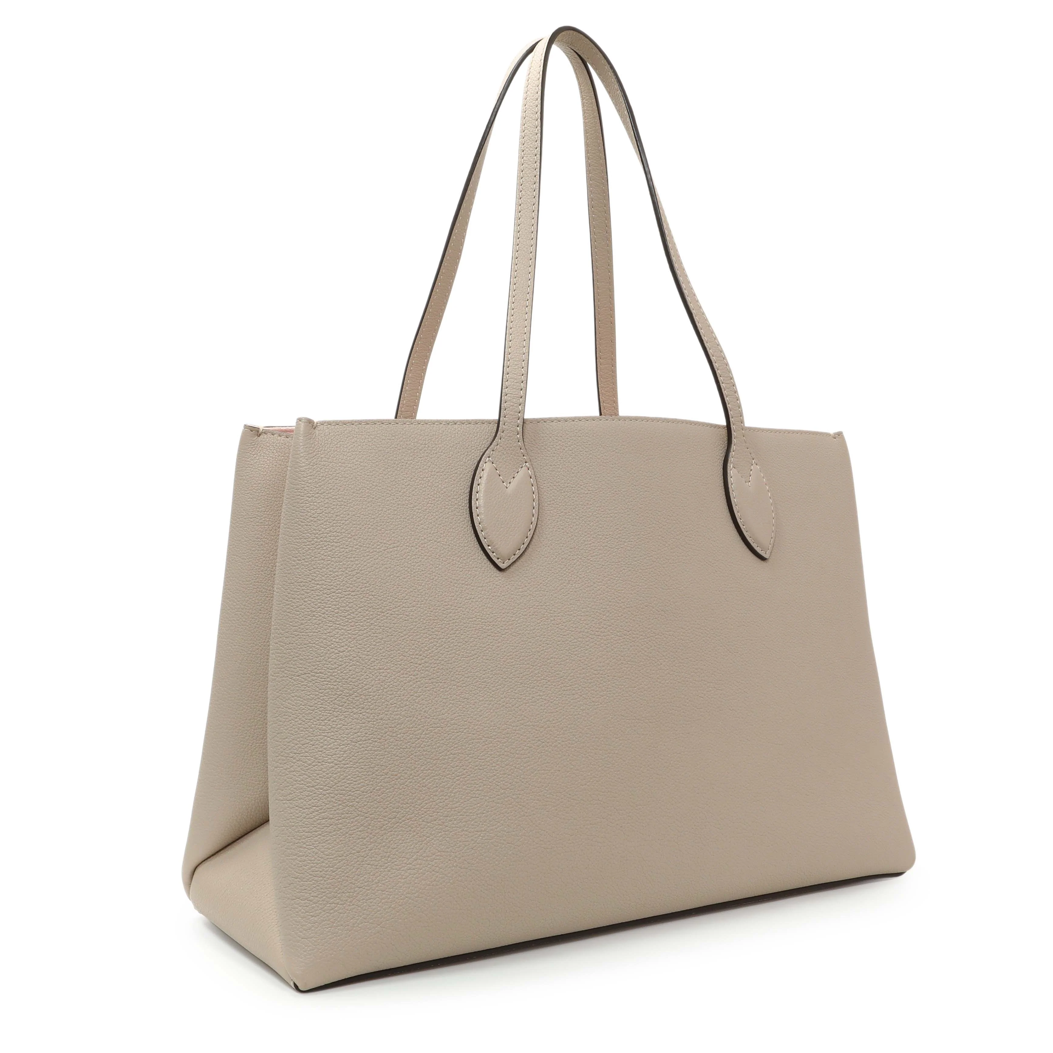 Louis Vuitton Greige Grained Calfskin Lockme Shopper - Image 2