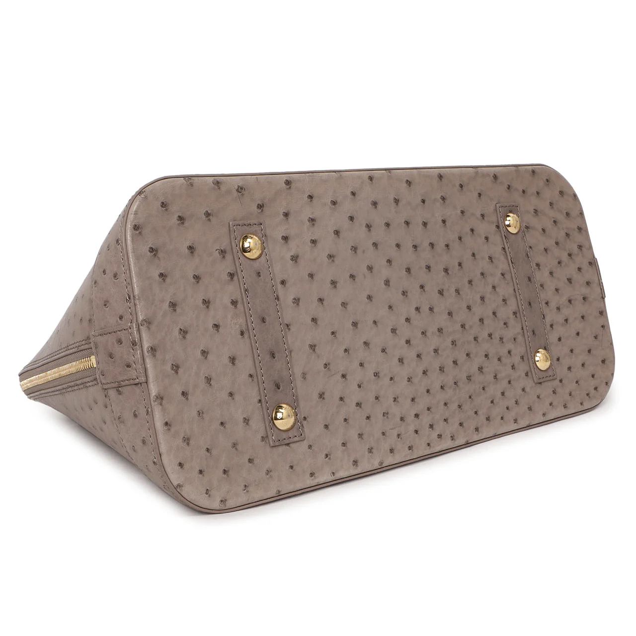 Louis Vuitton Gris Ostrich Alma MM - Image 3