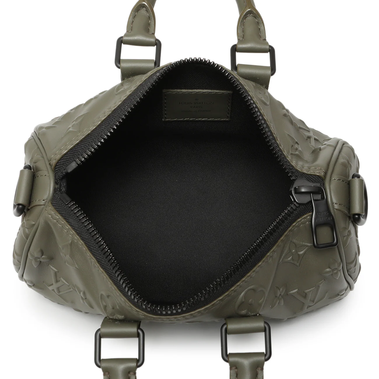 Louis Vuitton Khaki Monogram Seal Keepall XS - Image 4