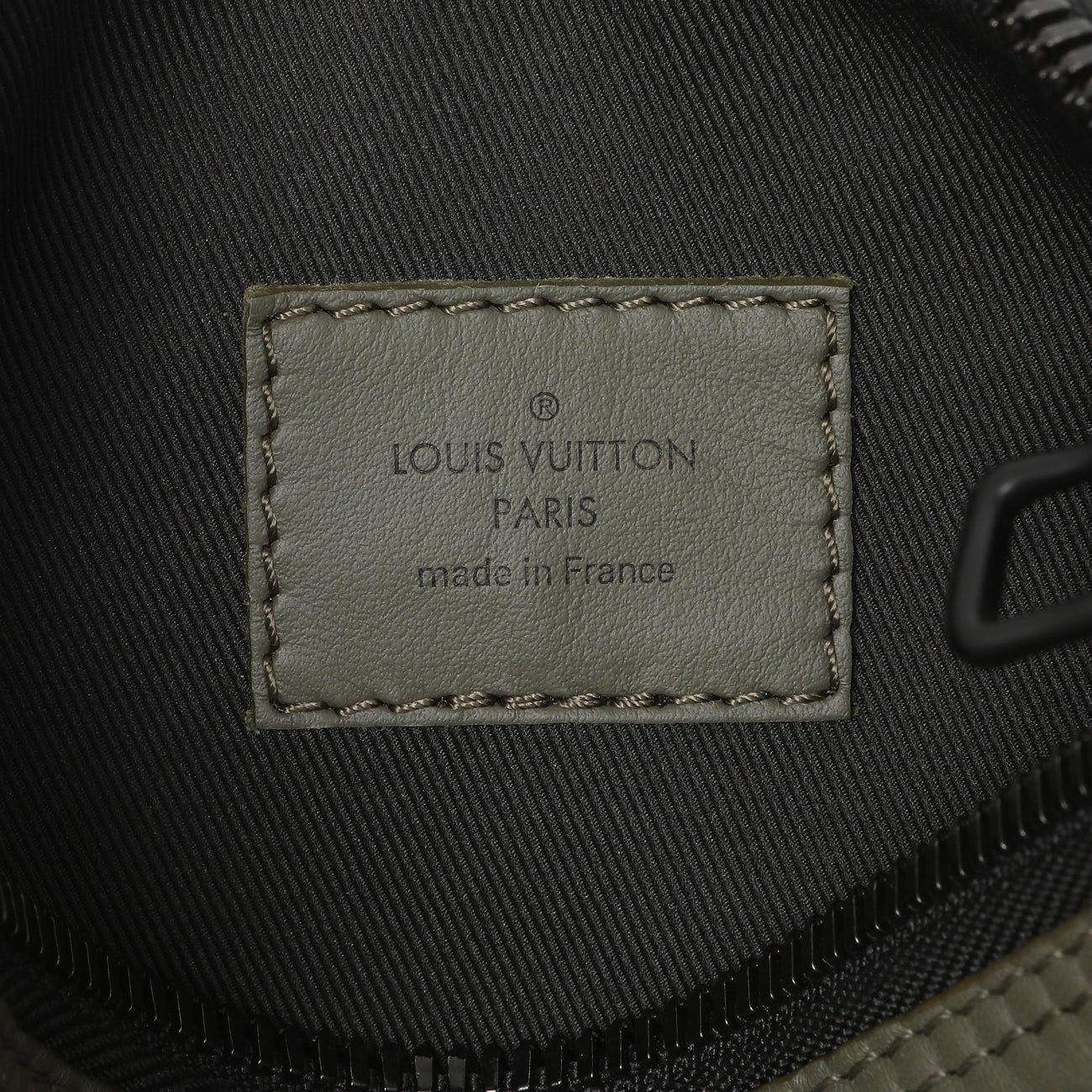 Louis Vuitton Khaki Monogram Seal Keepall XS - Image 5
