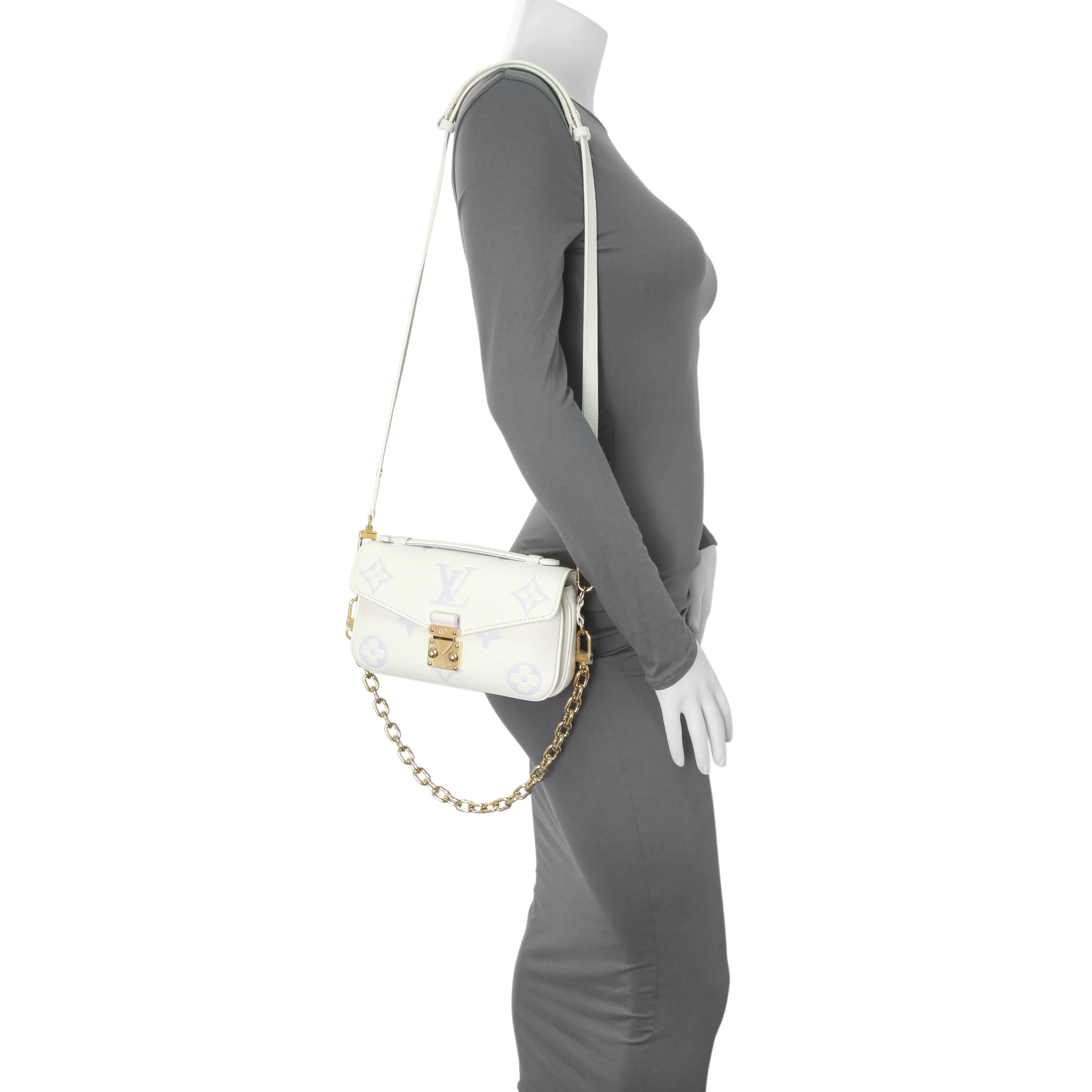 Louis Vuitton Latte Bubble Tea Empreinte Pochette Metis East West - Image 12