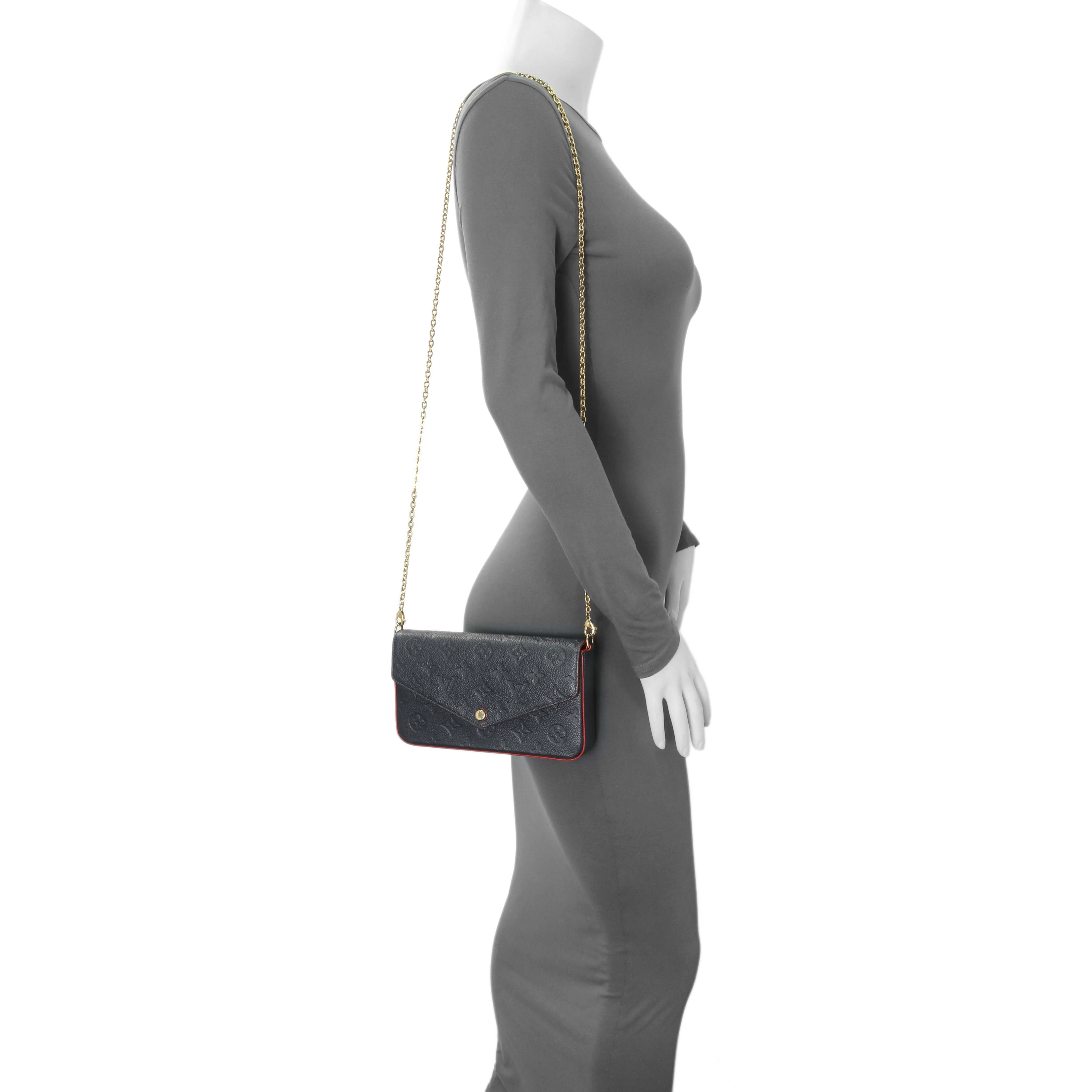 Louis Vuitton Marine Rouge Empreinte Felicie Pochette - Image 7