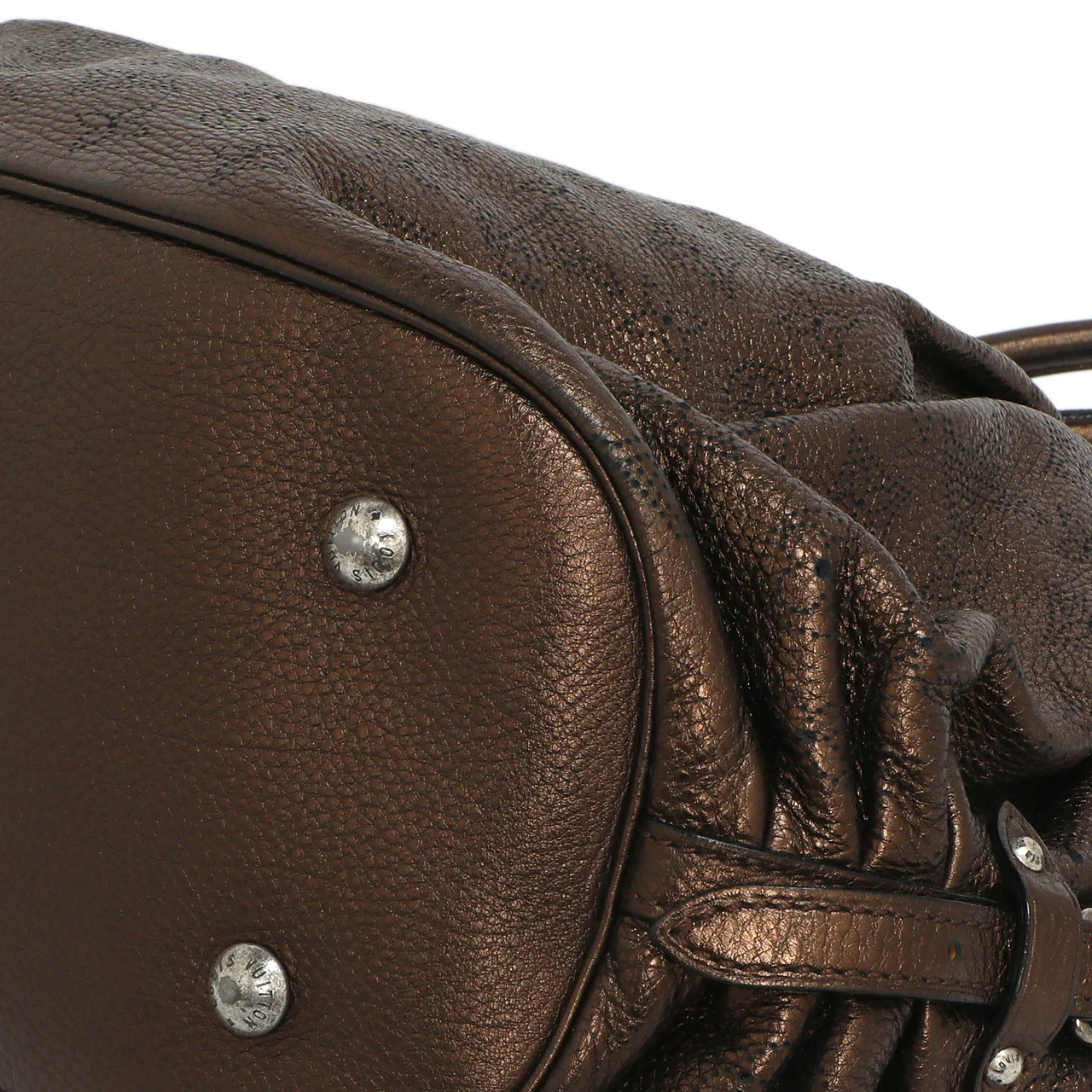 Louis Vuitton Metallic Mordore Monogram Mahina L - Image 6