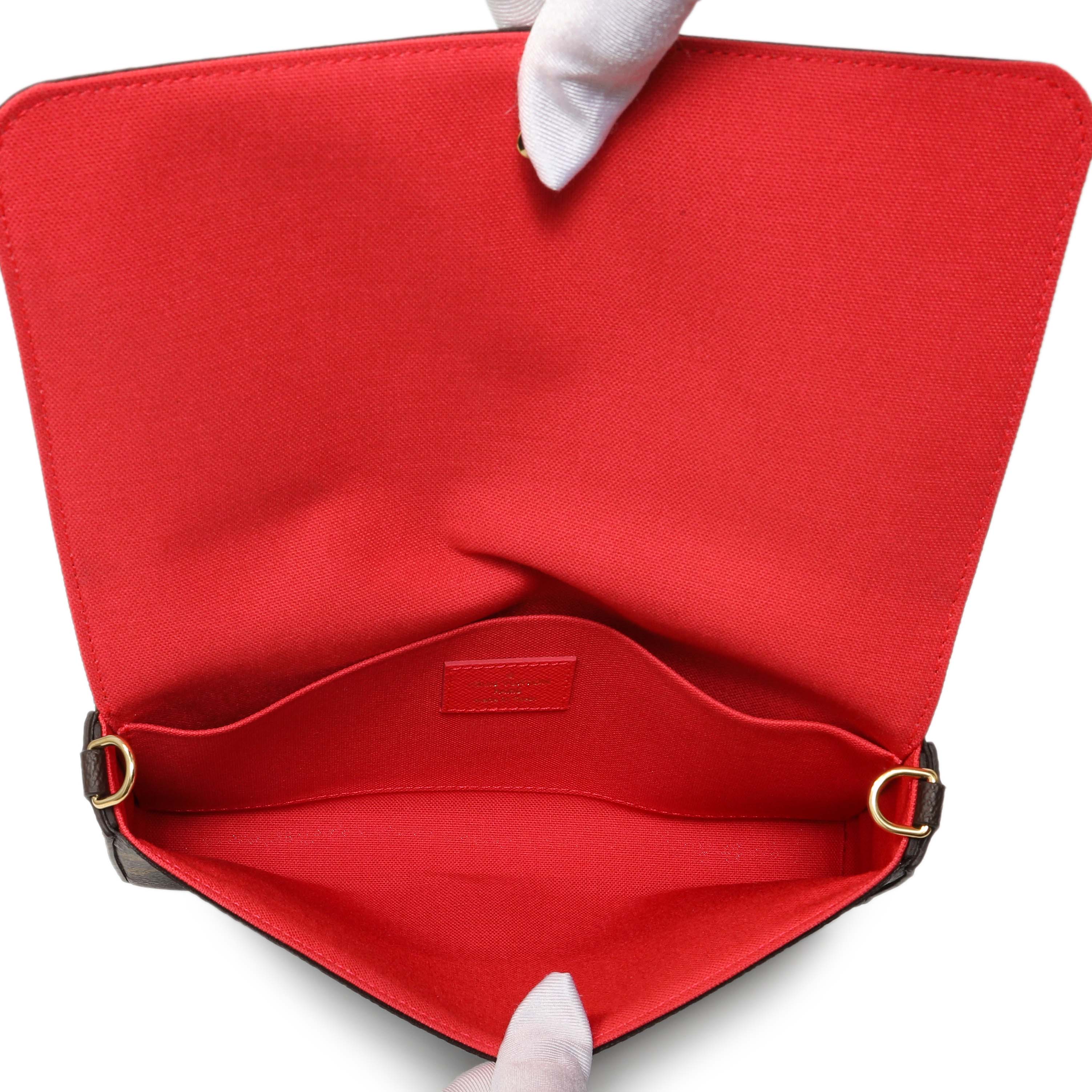 Louis Vuitton Monogram 2022 Christmas Animation China Chengdu Pochette Felicie Chain Wallet - Image 5