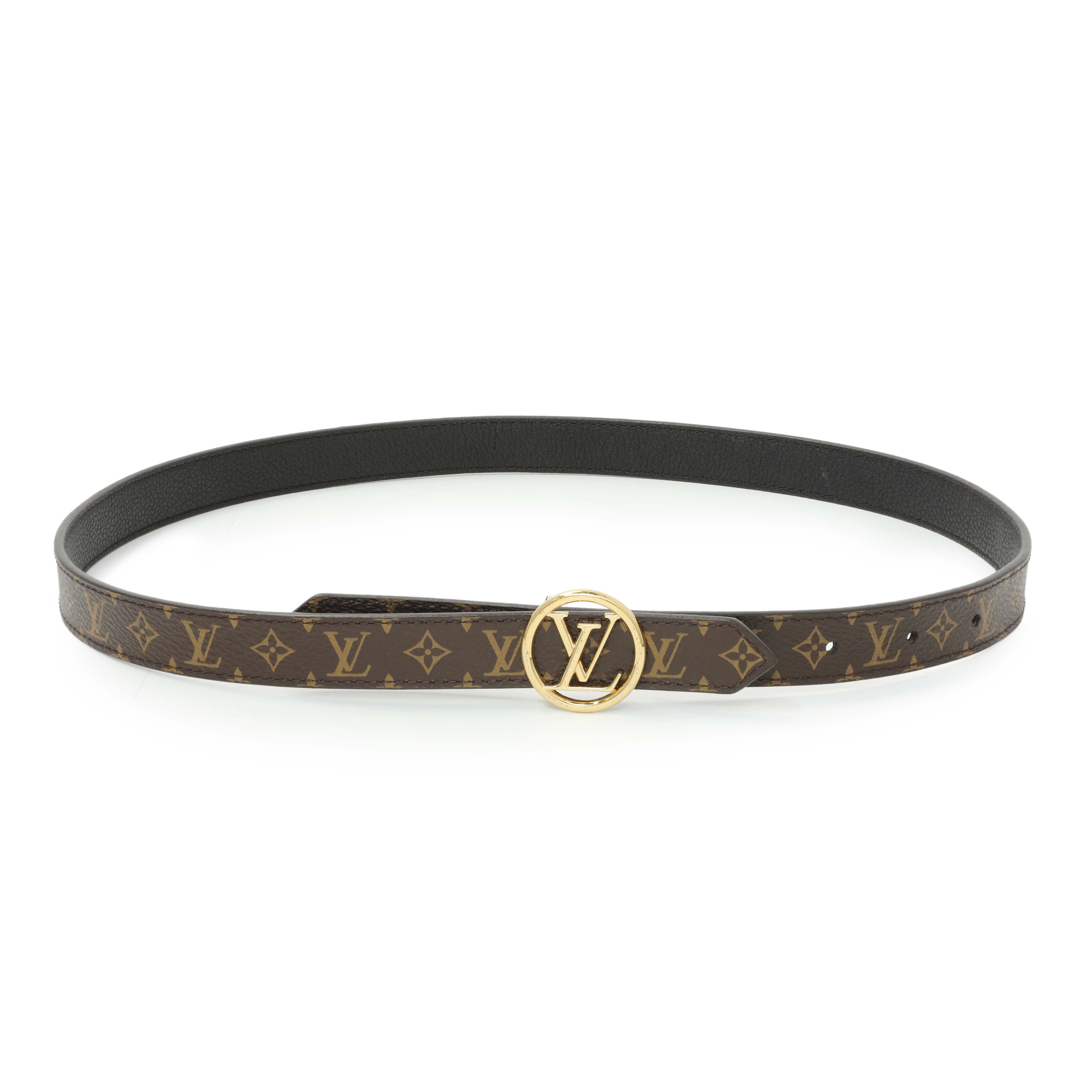 Louis Vuitton Monogram Circle 20MM Reversible Belt