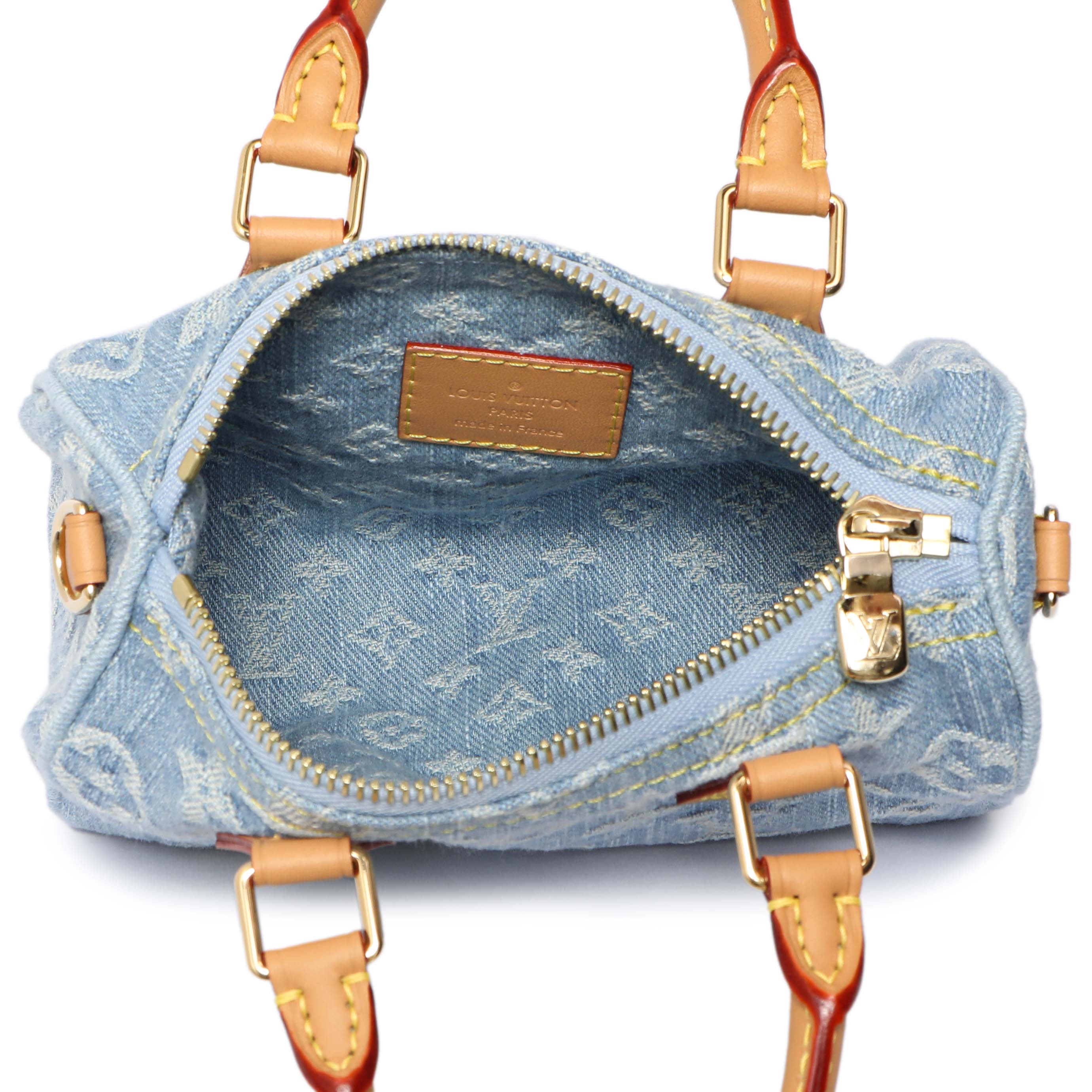 Louis Vuitton Monogram Denim Nano Speedy - Image 4