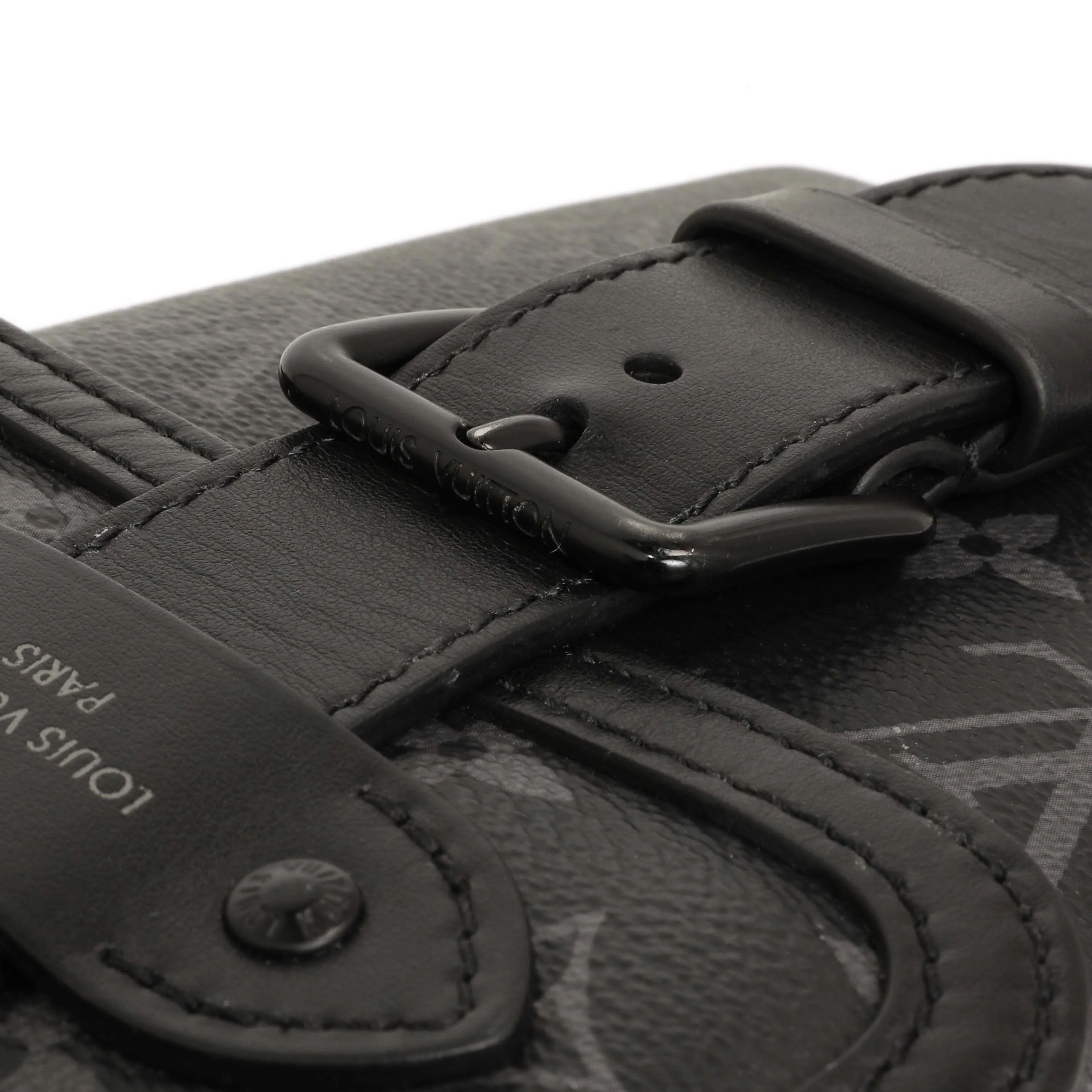 Louis Vuitton Monogram Eclipse Saumur Slingbag - Image 12