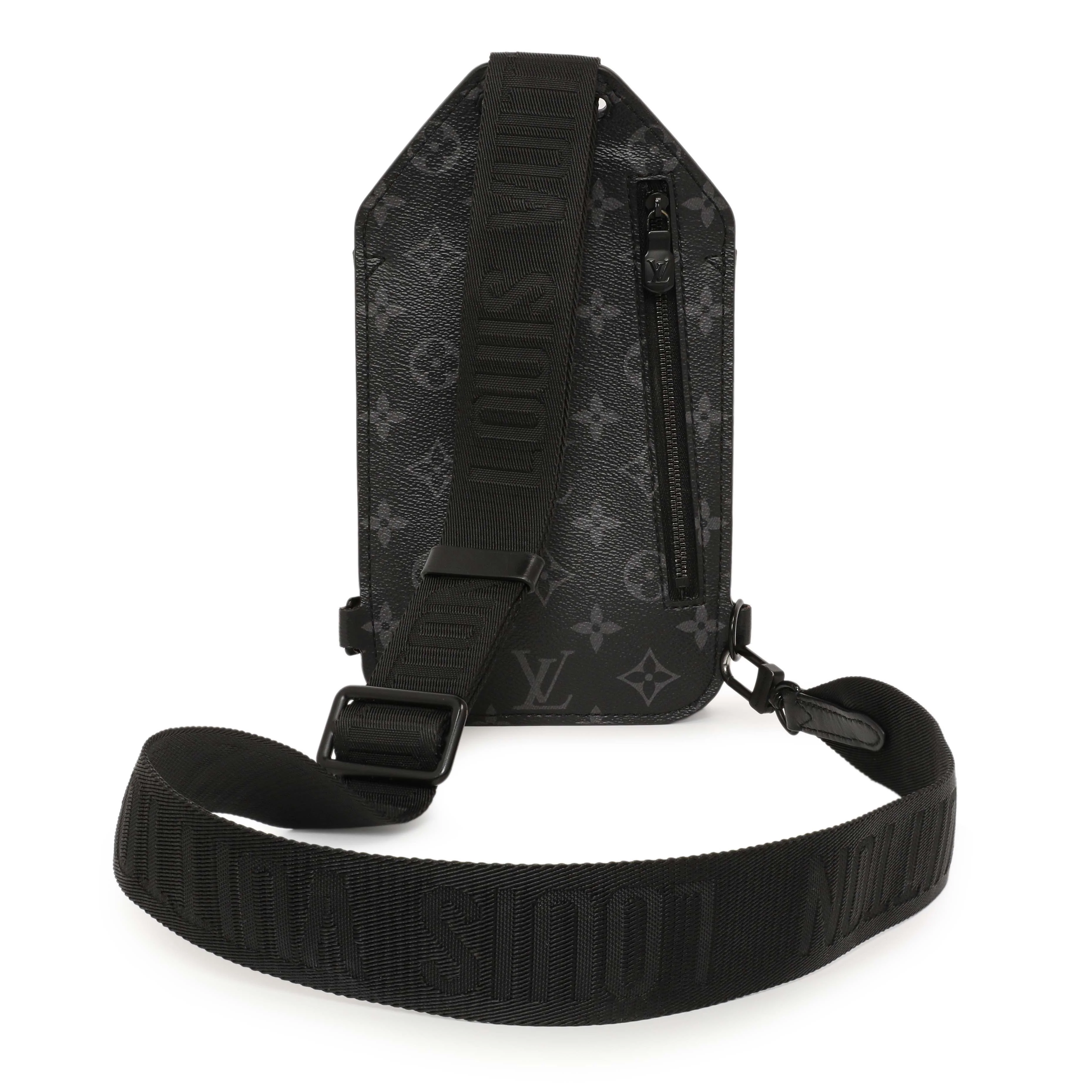 Louis Vuitton Monogram Eclipse Saumur Slingbag - Image 2