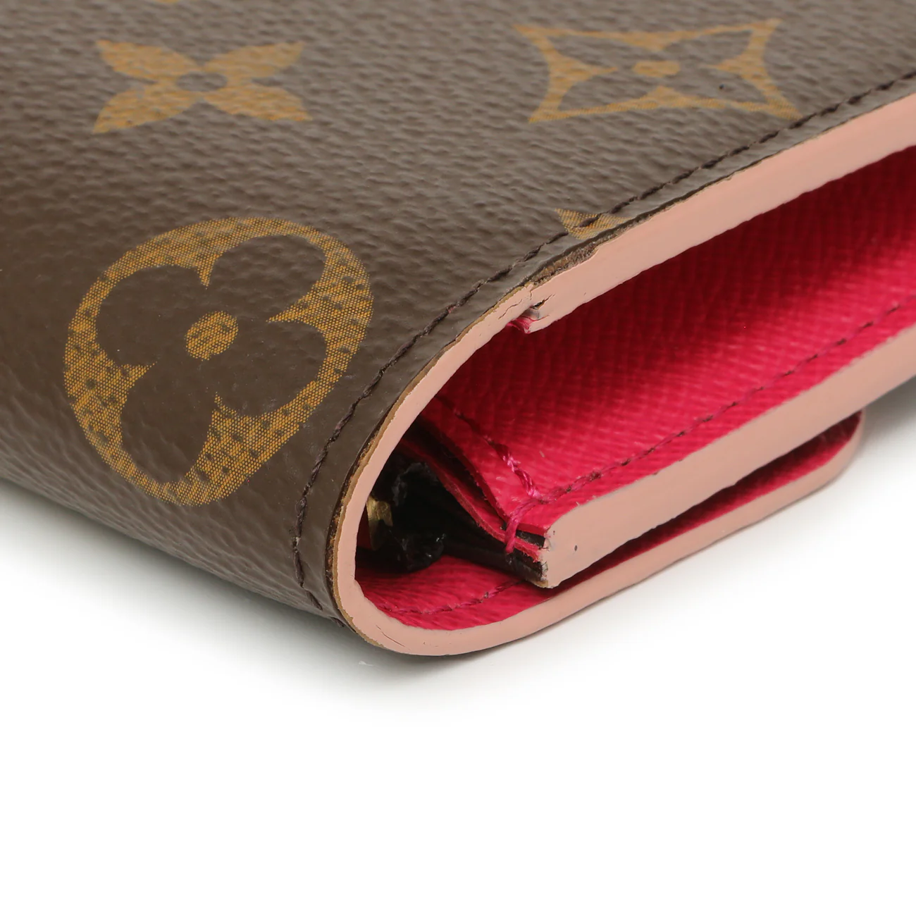 Louis Vuitton Monogram Fuchsia Bloom Flower Emilie Wallet - Image 11
