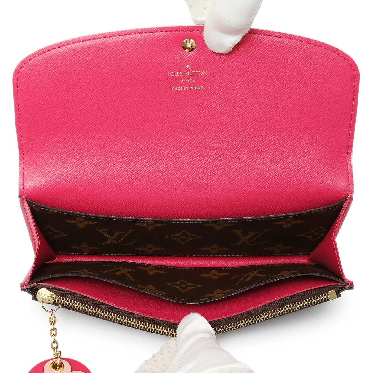 Louis Vuitton Monogram Fuchsia Bloom Flower Emilie Wallet - Image 12