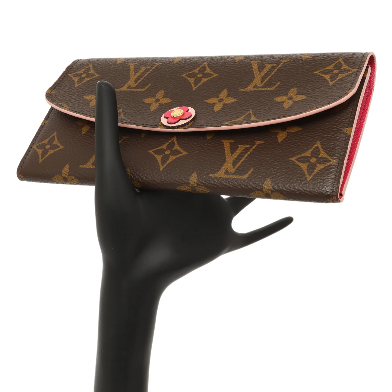 Louis Vuitton Monogram Fuchsia Bloom Flower Emilie Wallet - Image 15