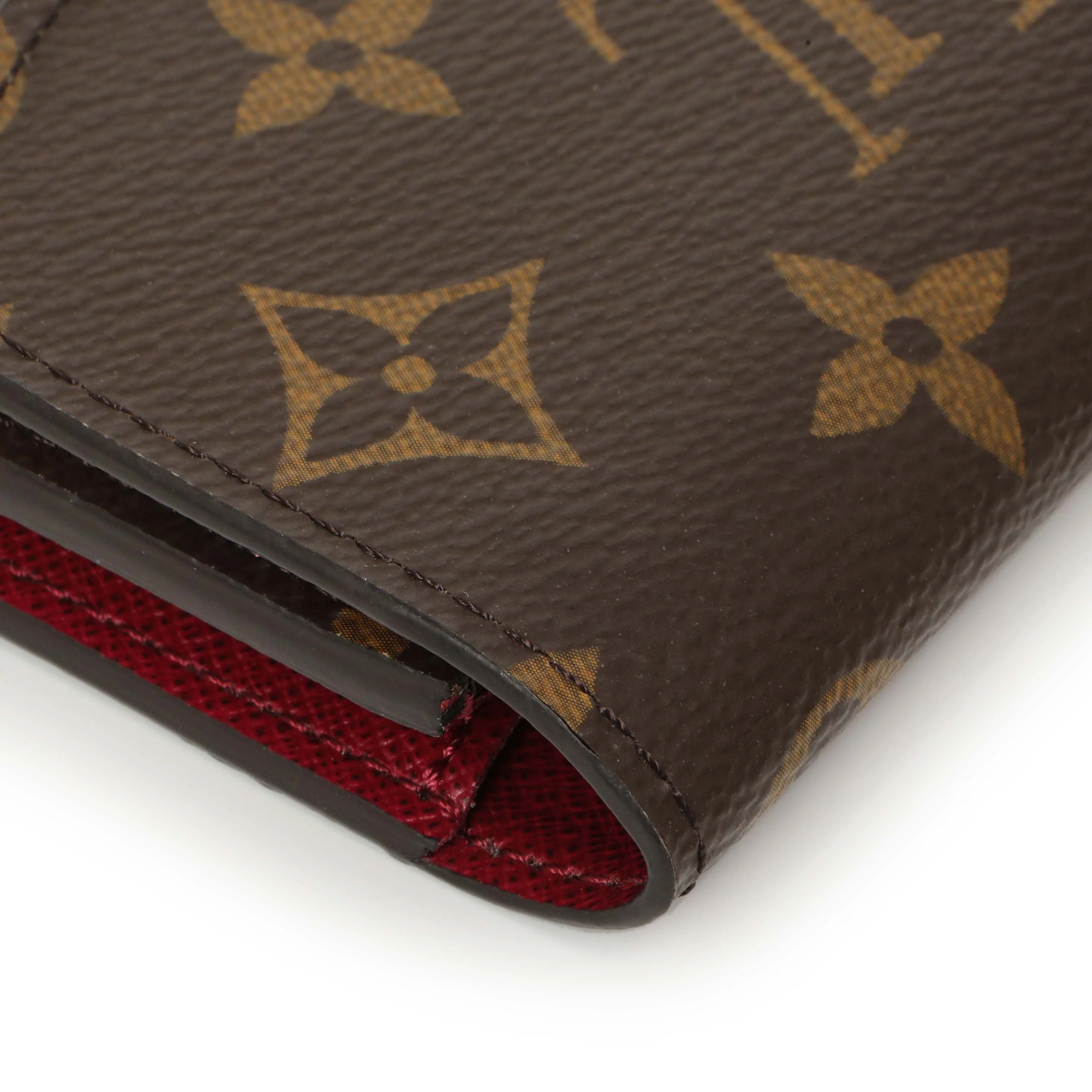 Louis Vuitton Monogram Fuchsia Emilie Wallet - Image 9
