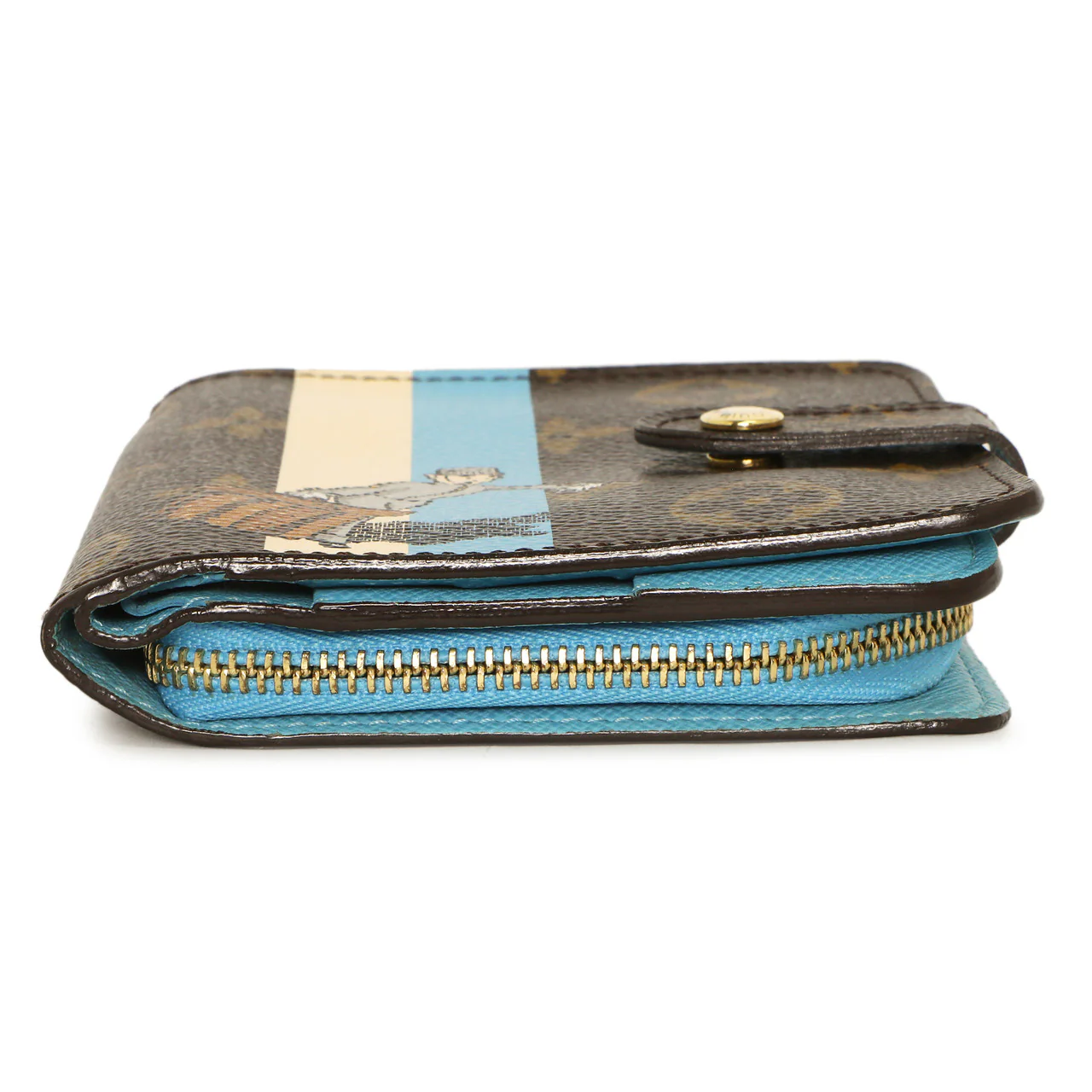 Louis Vuitton Monogram Groom Compact Zip Wallet - Image 4