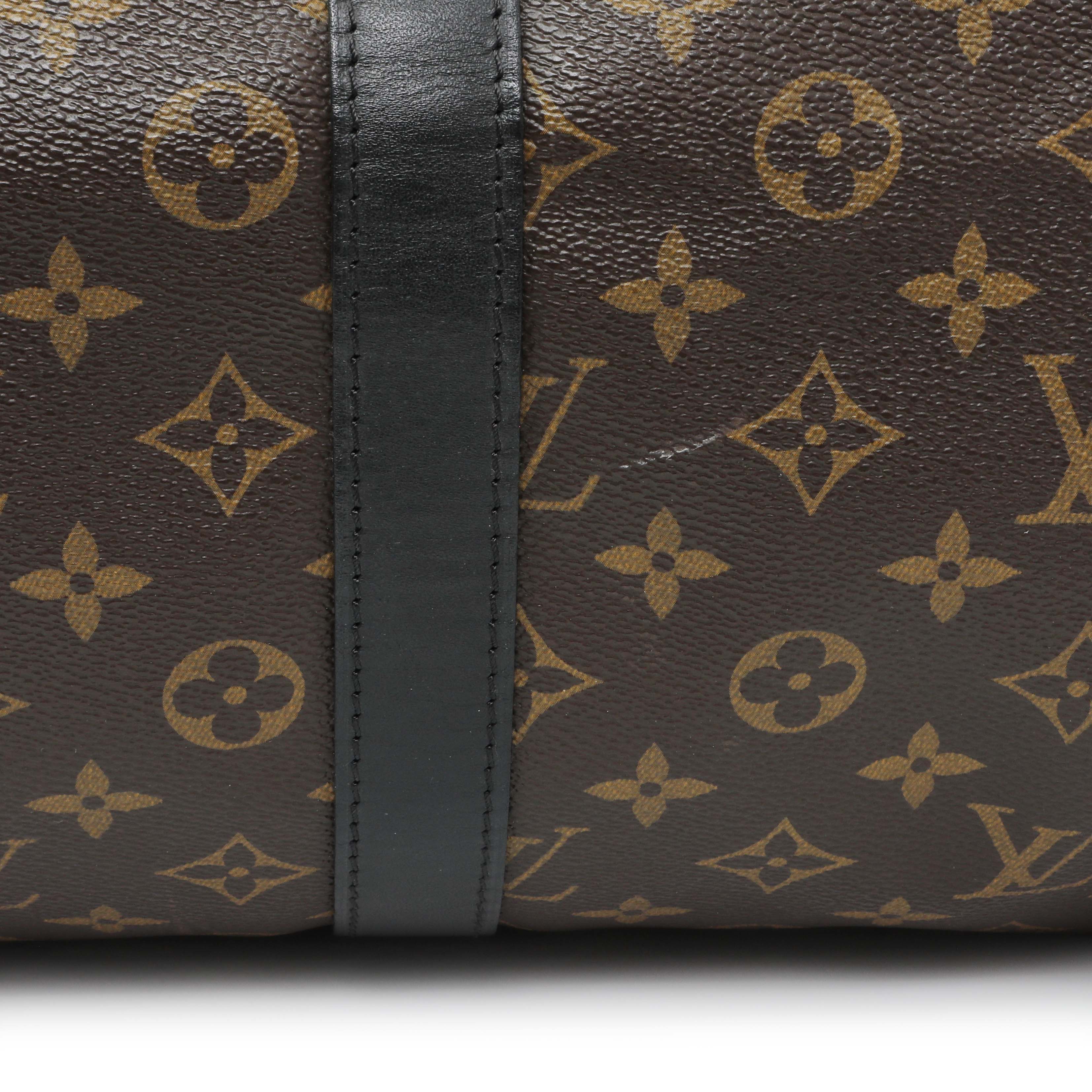 Louis Vuitton Monogram Macassar Keepall 55 Bandouliere - Image 11