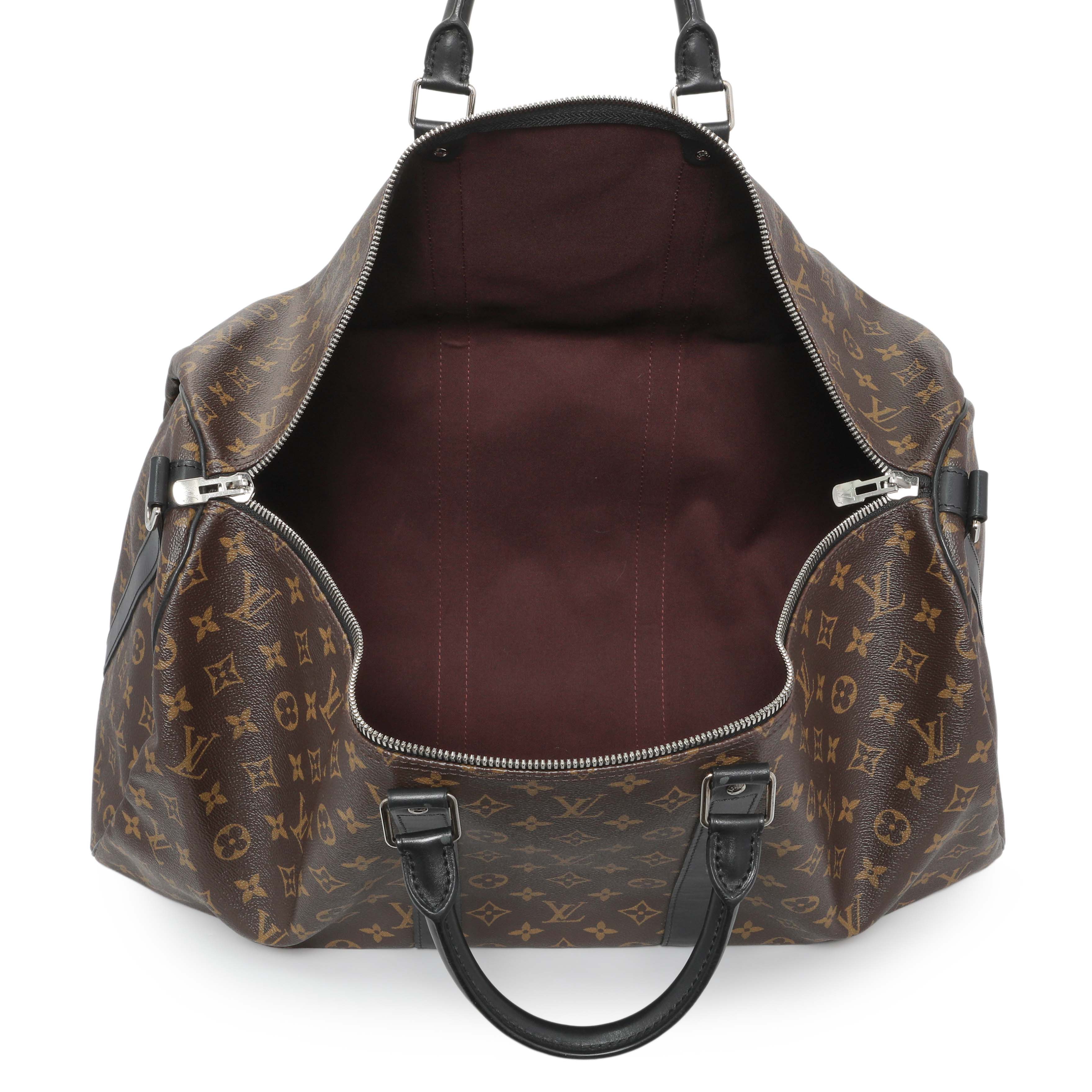Louis Vuitton Monogram Macassar Keepall 55 Bandouliere - Image 8