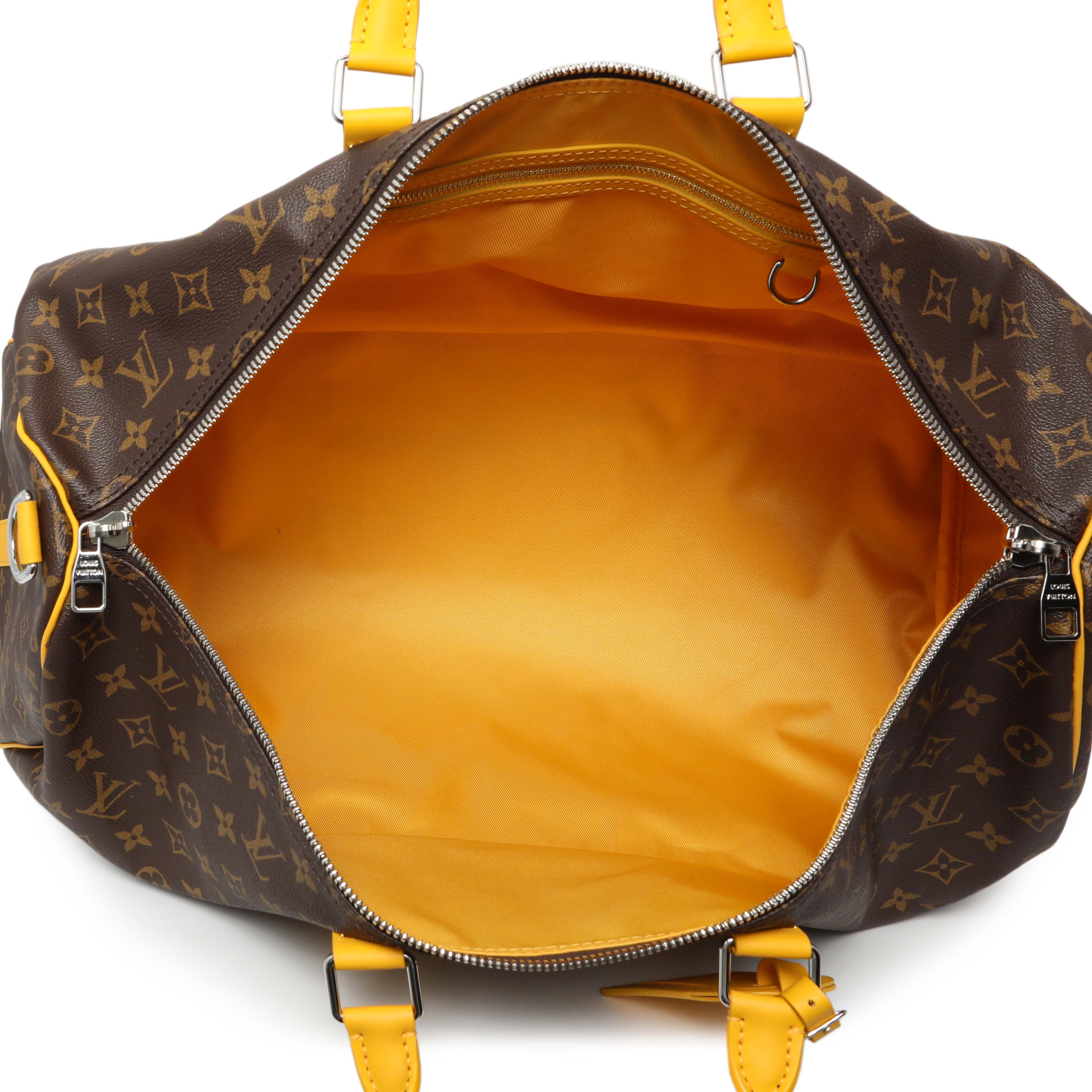 Louis Vuitton Monogram Macassar Keepall Bandouliere 50 - Image 4