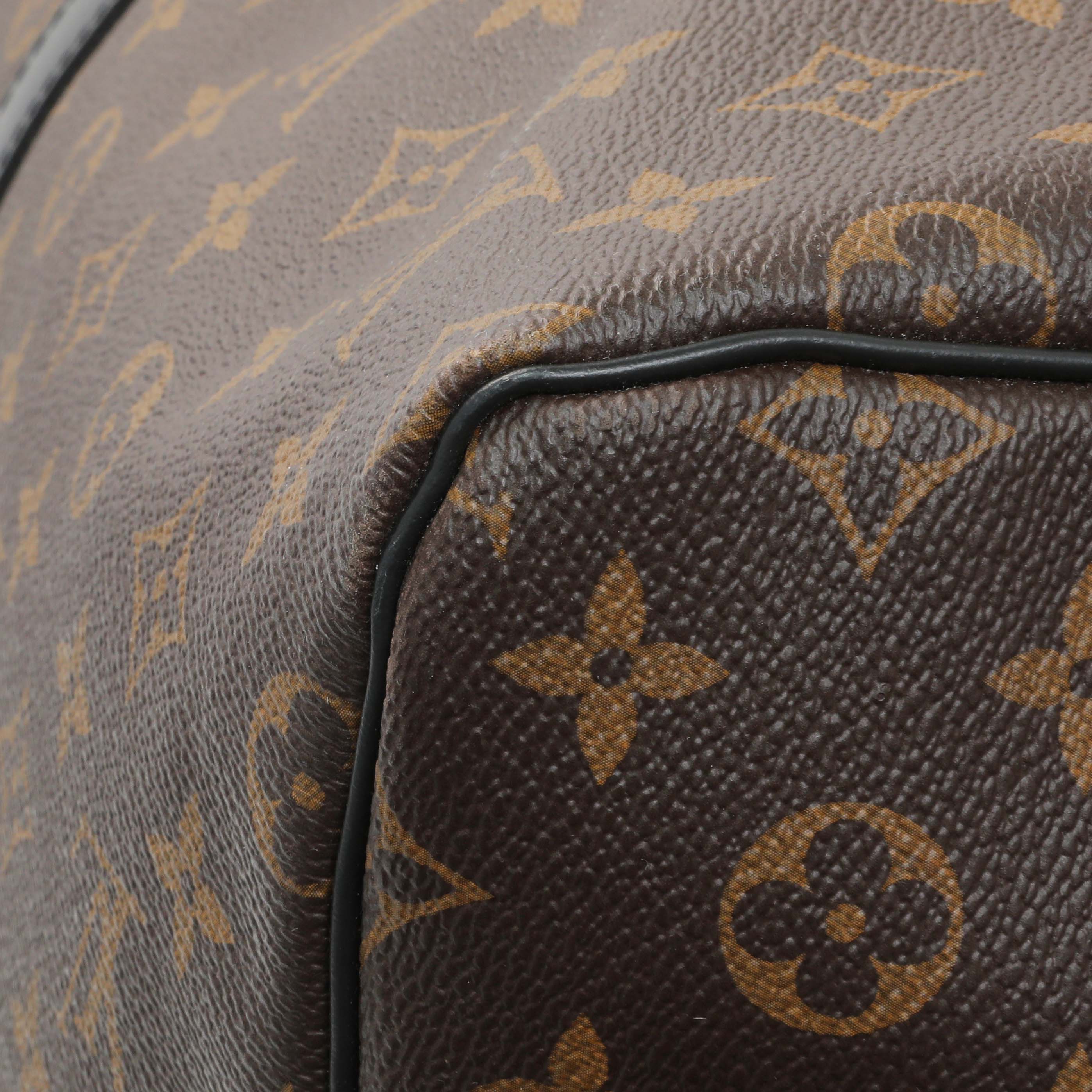 Louis Vuitton Monogram Macassar Keepall Bandouliere 55 - Image 7