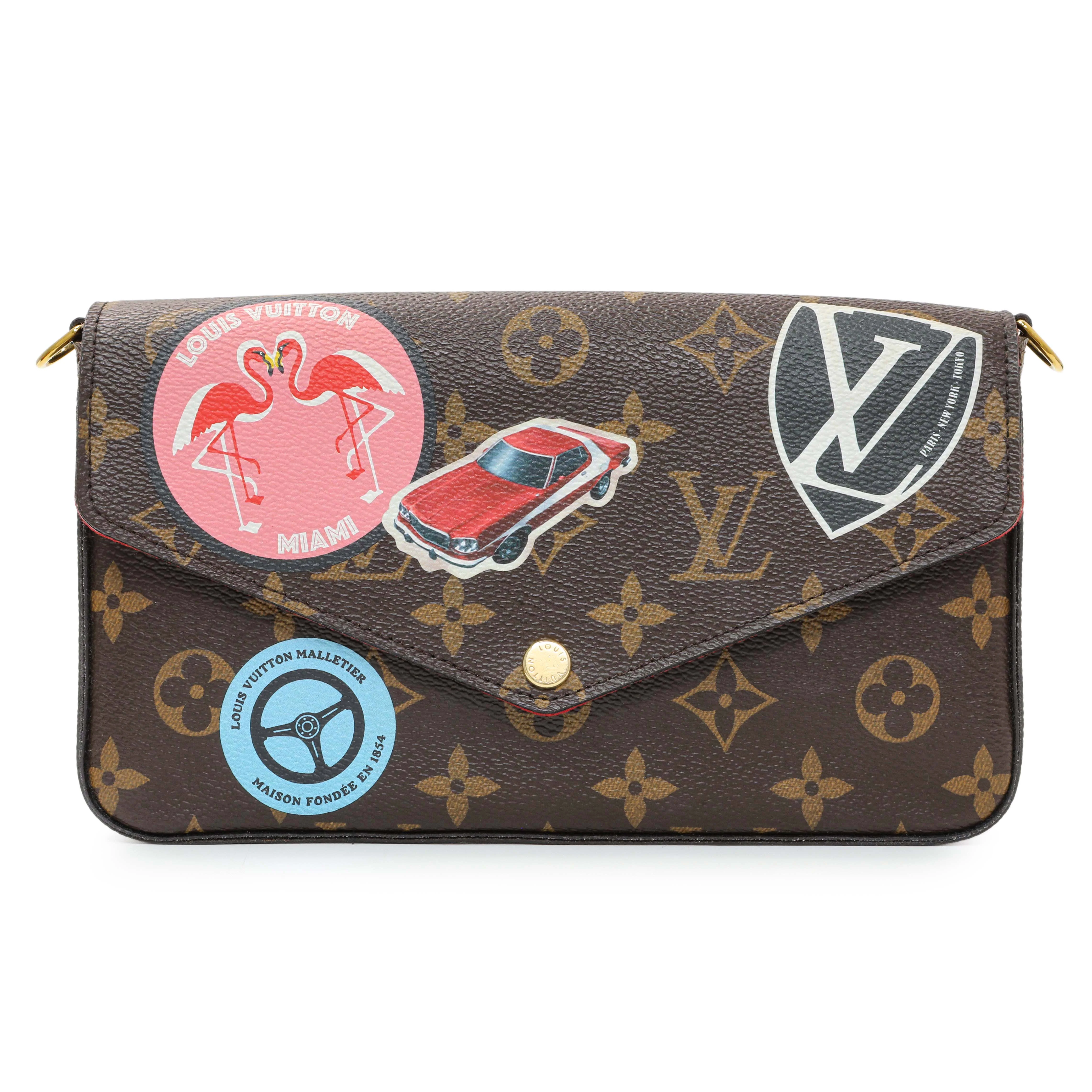 Louis Vuitton Monogram My LV World Tour Pochette Felicie Chain Wallet - Image 2