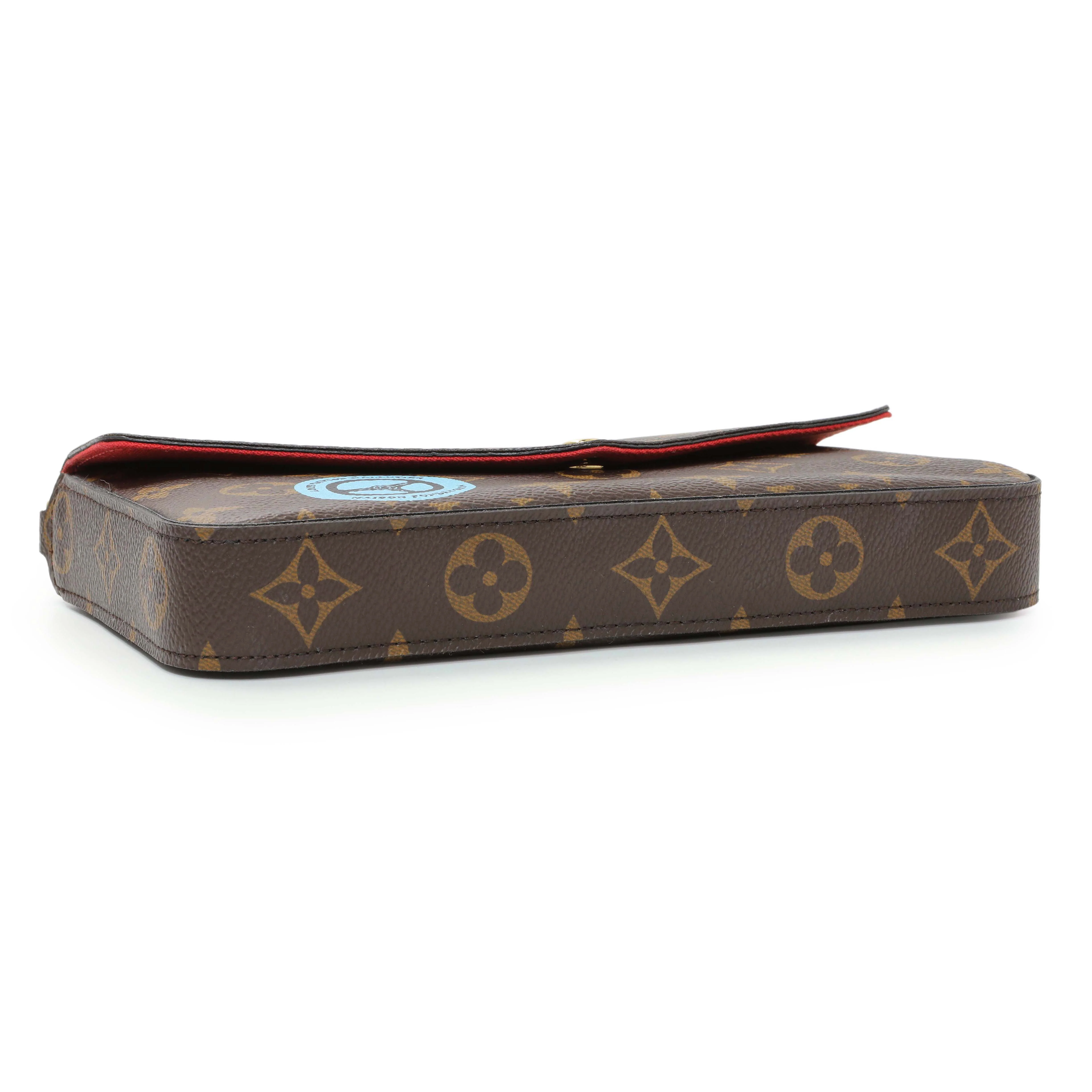 Louis Vuitton Monogram My LV World Tour Pochette Felicie Chain Wallet - Image 4