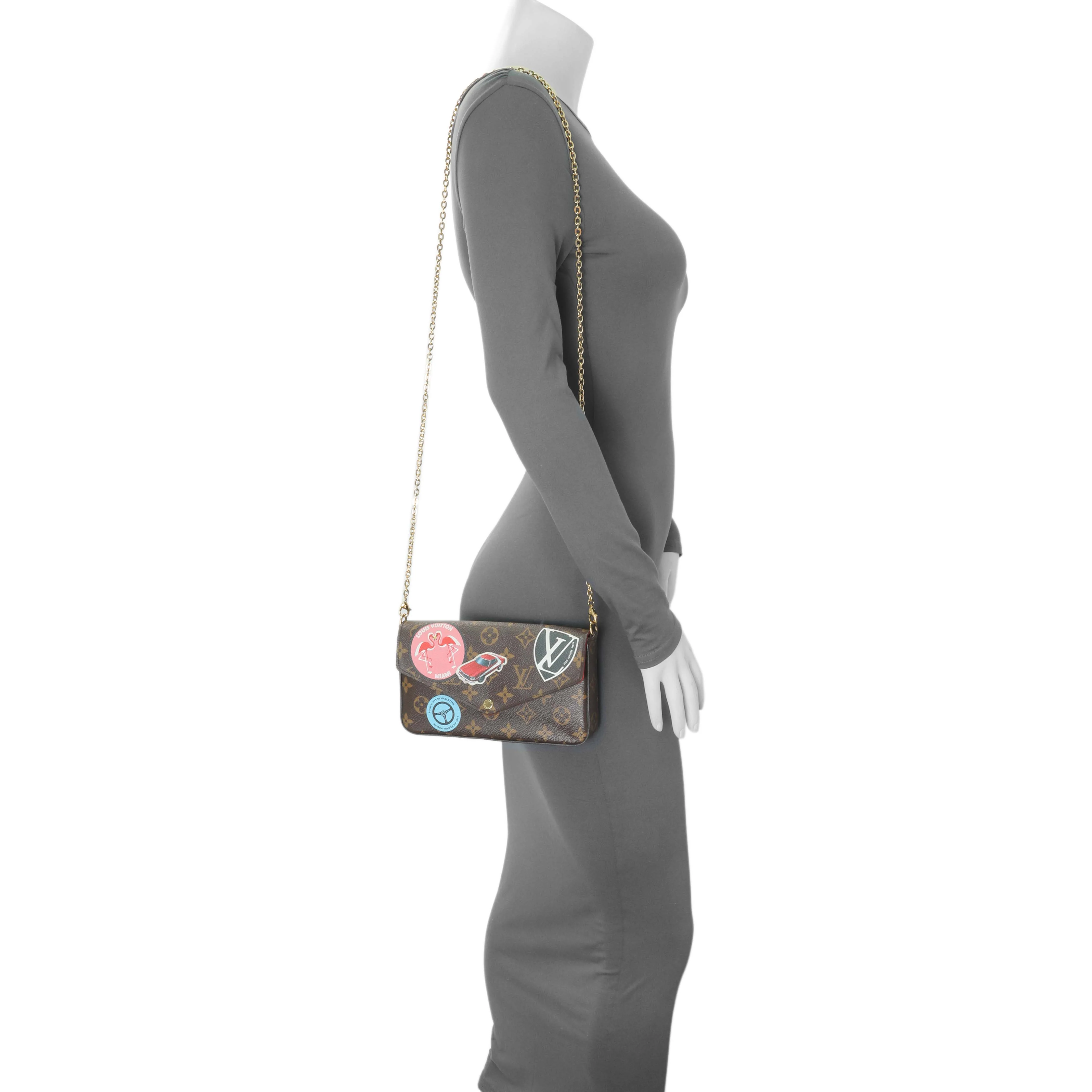 Louis Vuitton Monogram My LV World Tour Pochette Felicie Chain Wallet - Image 8