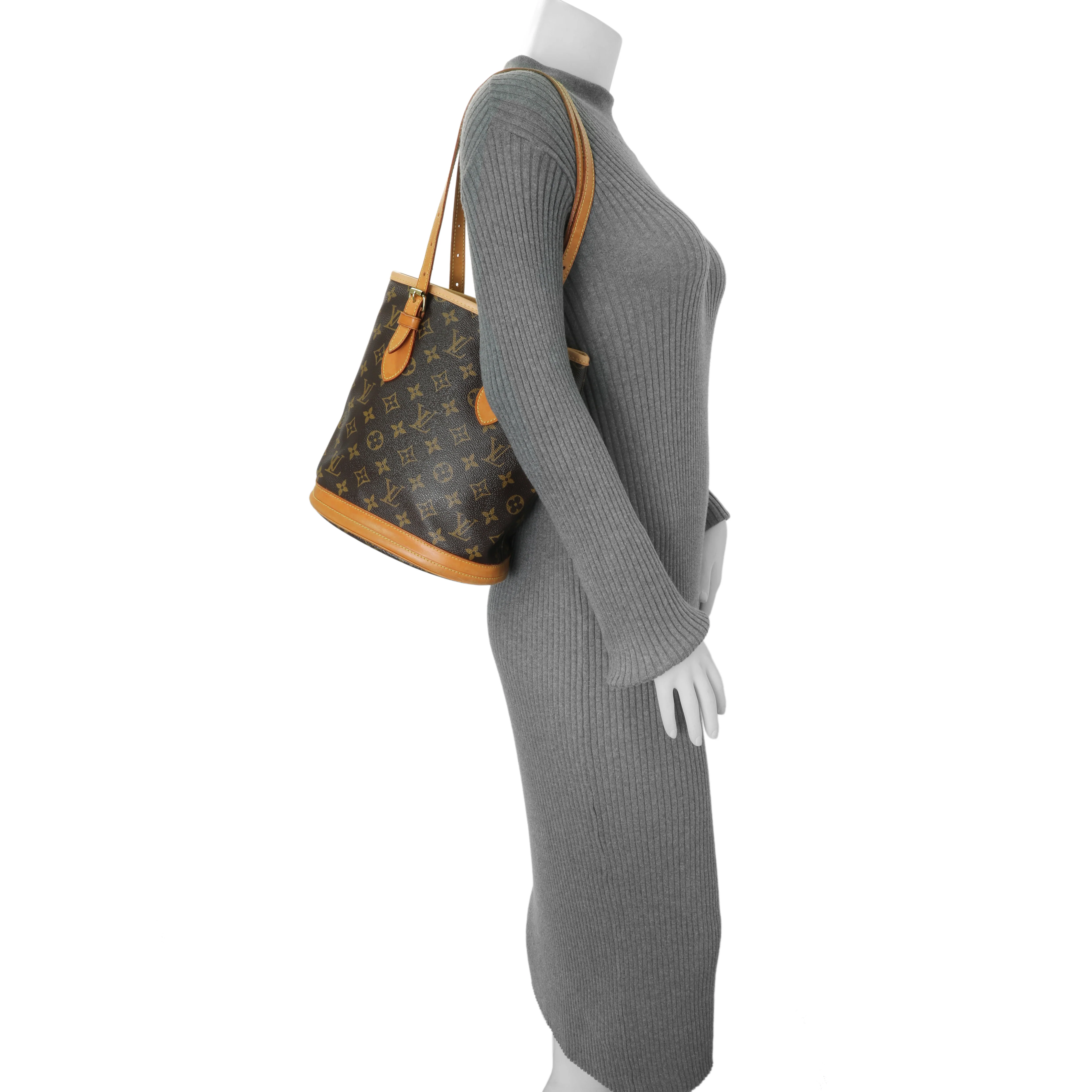 Louis Vuitton Monogram Petit Bucket 23 - Image 11