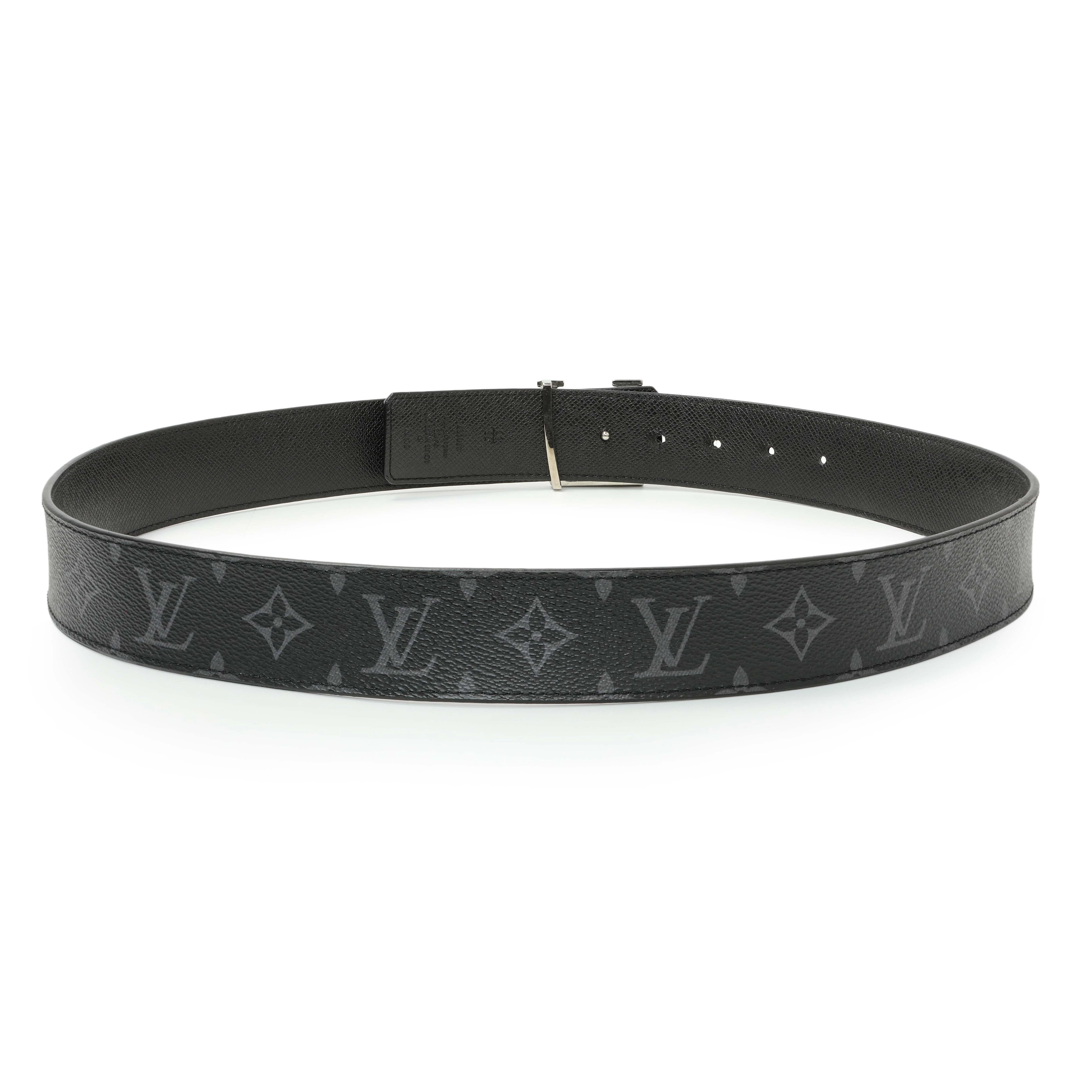 Louis Vuitton Monogram Taigarama LV Initiales 40mm Reversible Belt - Image 2