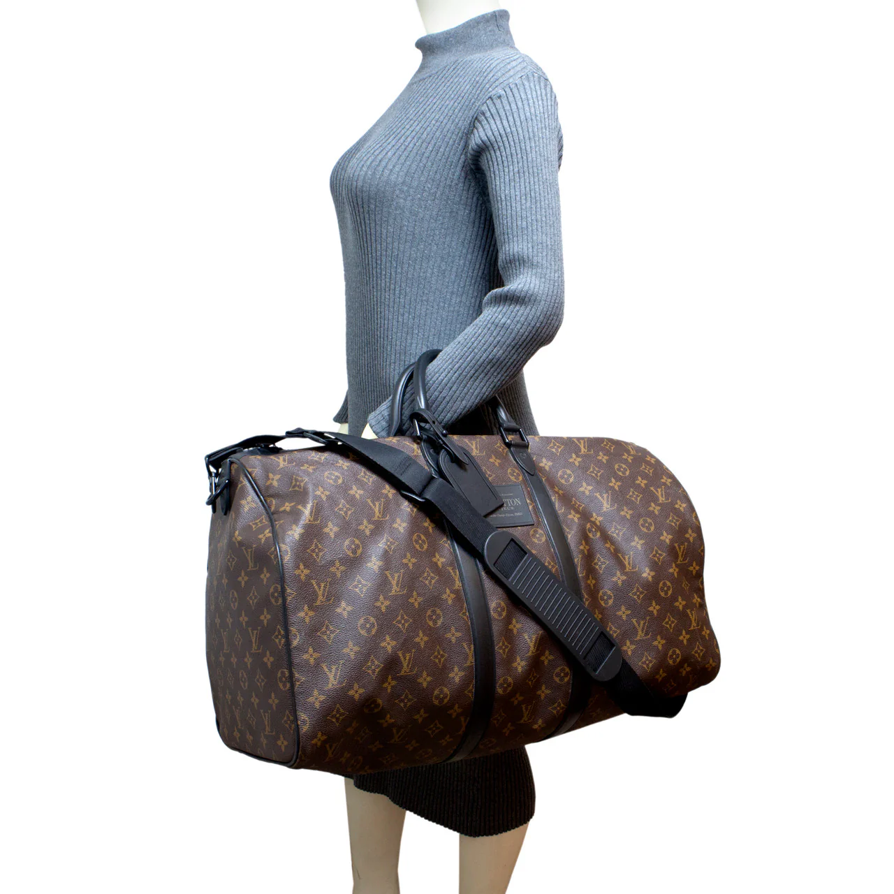 Louis Vuitton Monogram Waterproof Keepall Bandouliere 55 - Image 7