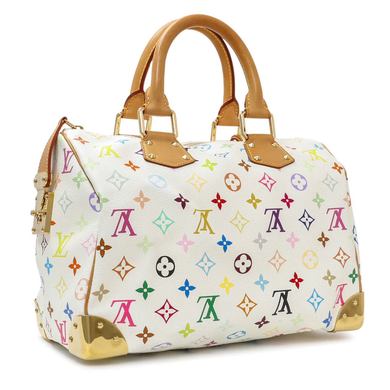 Louis Vuitton Monogram White Multicolor Speedy 30 - Image 2