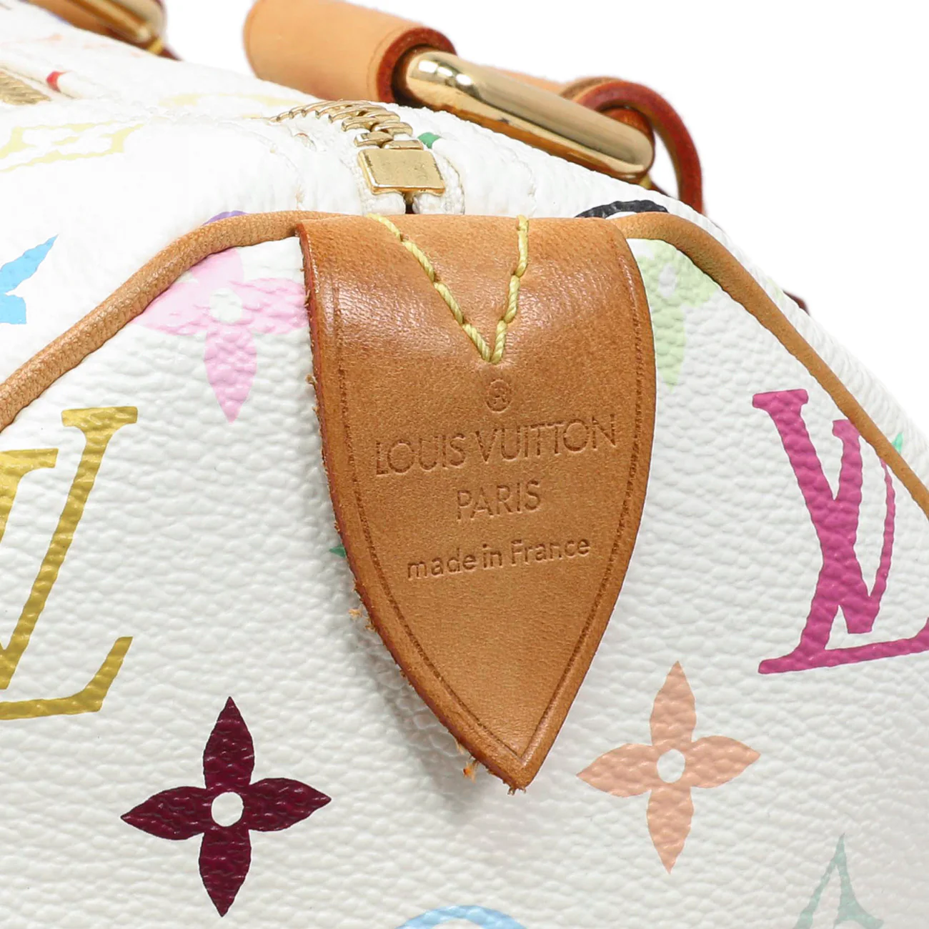 Louis Vuitton Monogram White Multicolor Speedy 30 - Image 9