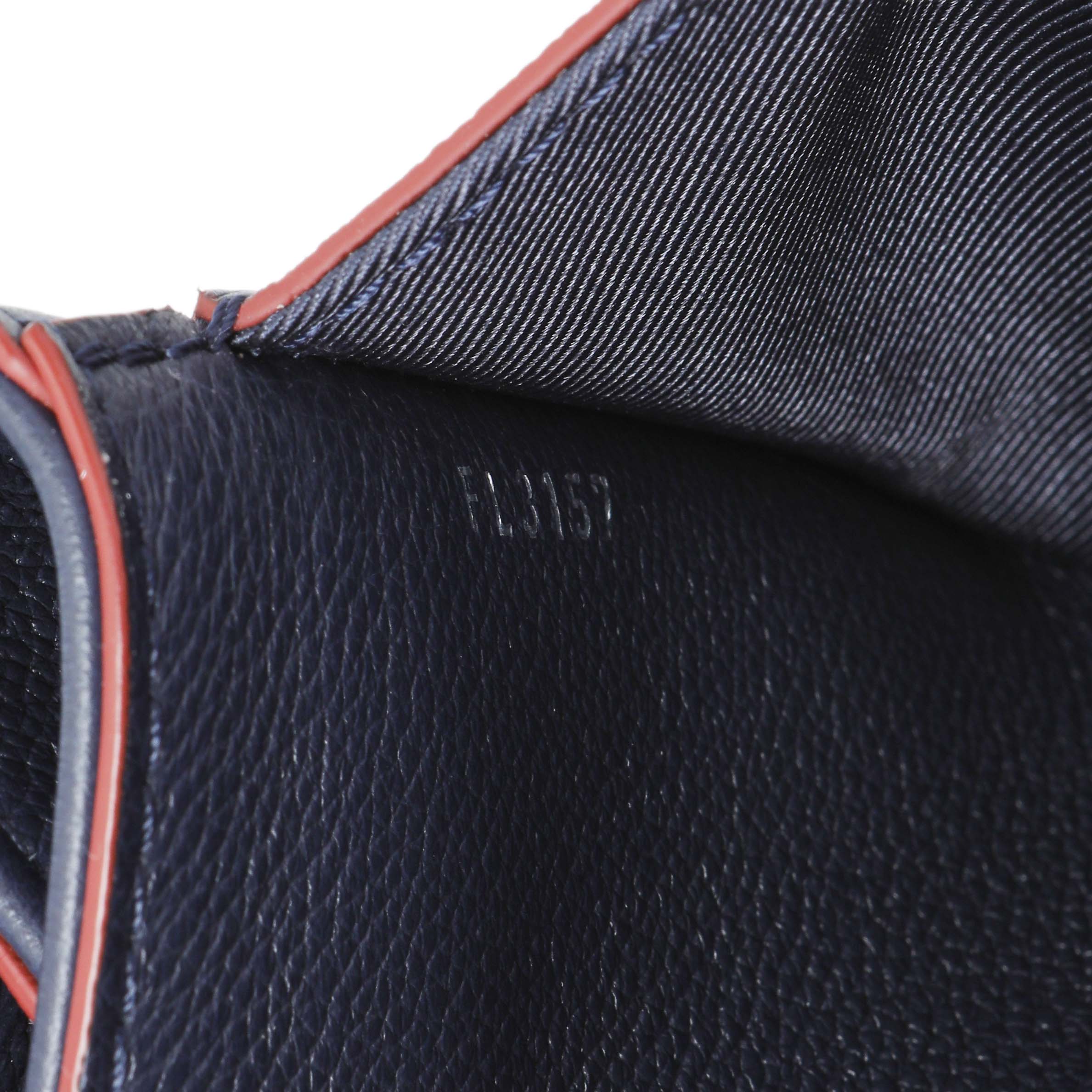Louis Vuitton Navy Calfskin Lockme II Chain Bag BB - Image 10