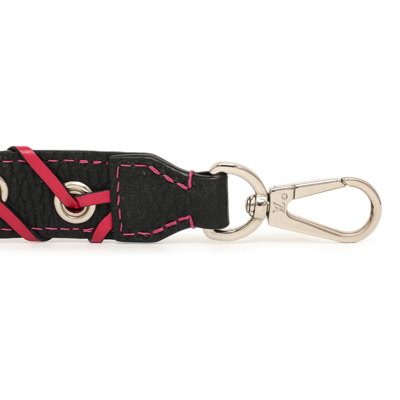 Louis Vuitton Navy Fuchsia Calfskin Braided Shoulder Strap - Image 3