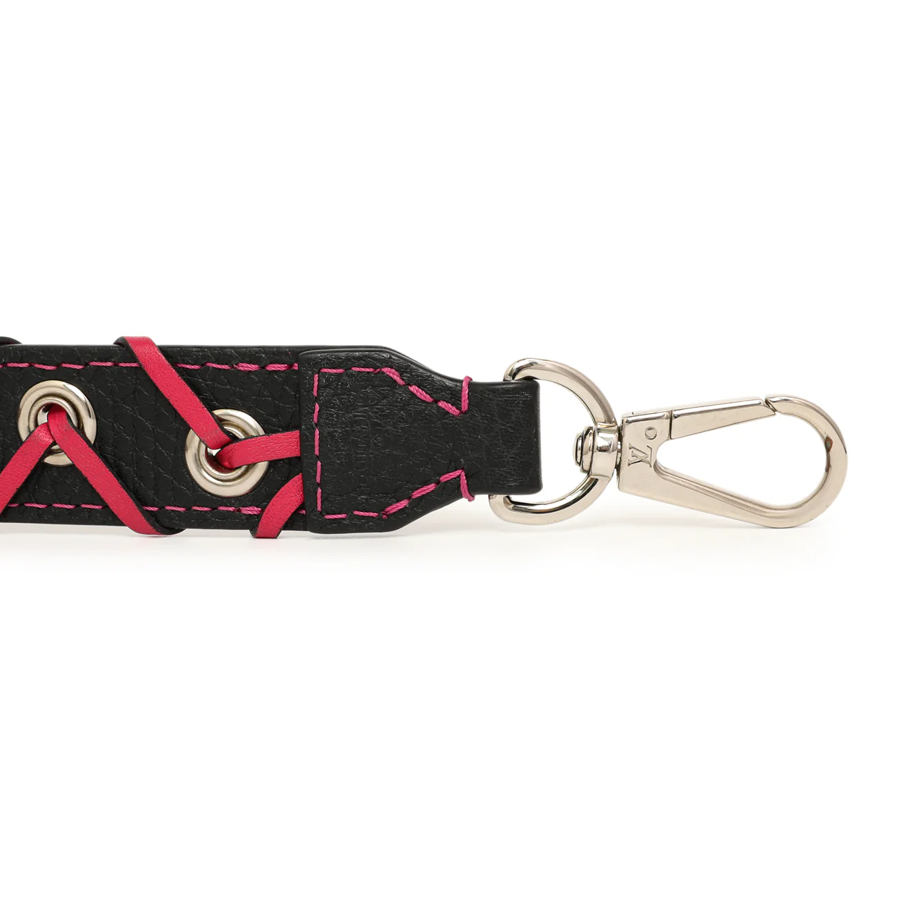 Louis Vuitton Navy Fuchsia Calfskin Braided Shoulder Strap - Image 4