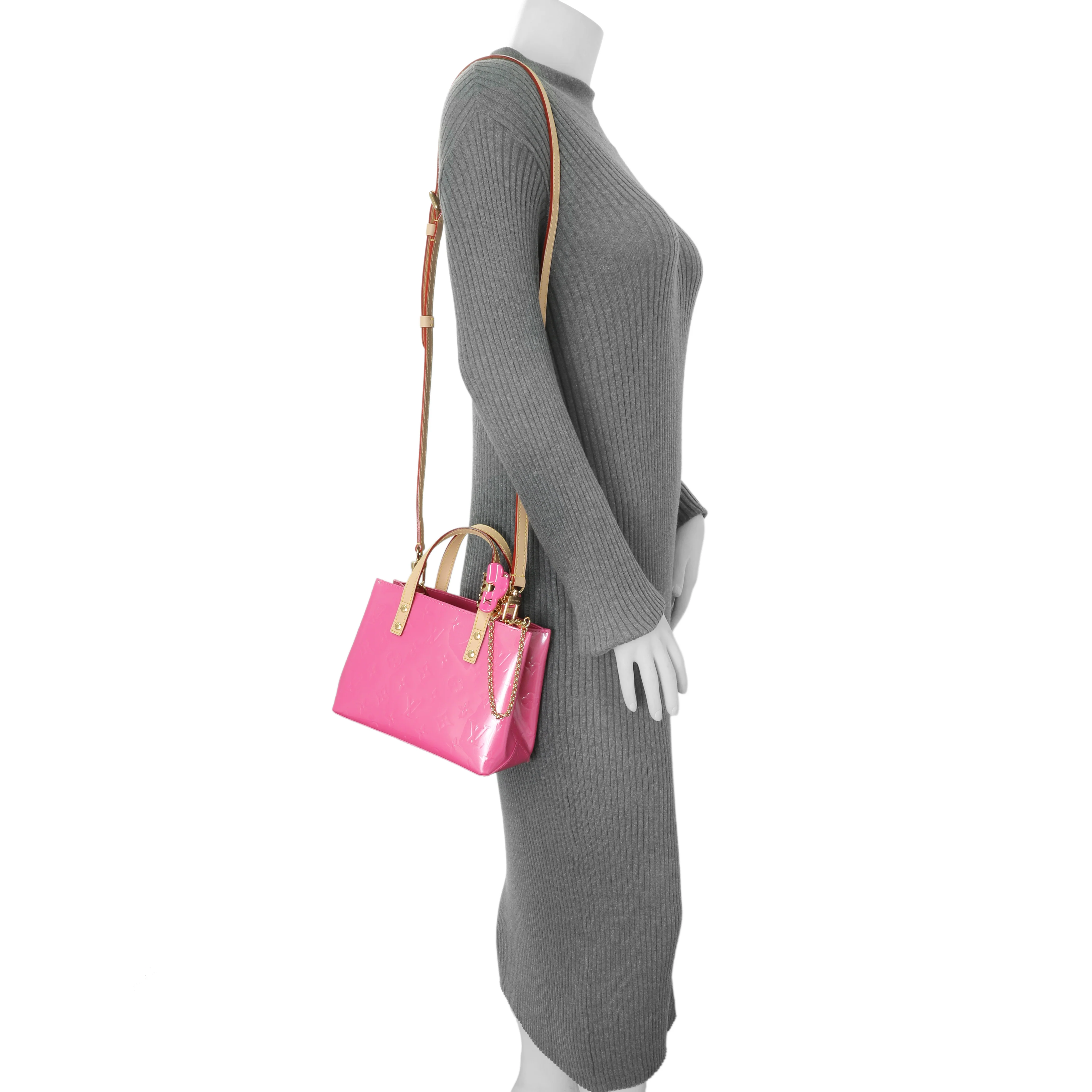 Louis Vuitton Neon Pink Vernis Reade PM NM - Image 6