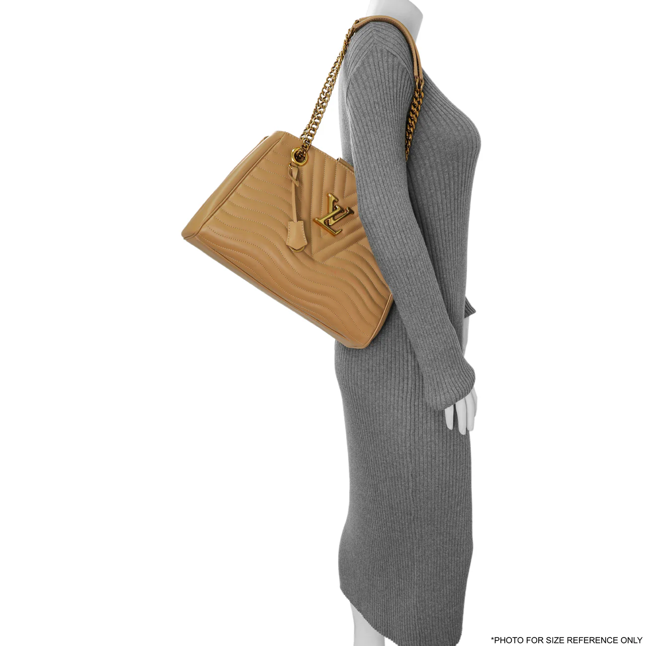 Louis Vuitton Noisette Calfskin New Wave Chain Tote - Image 12
