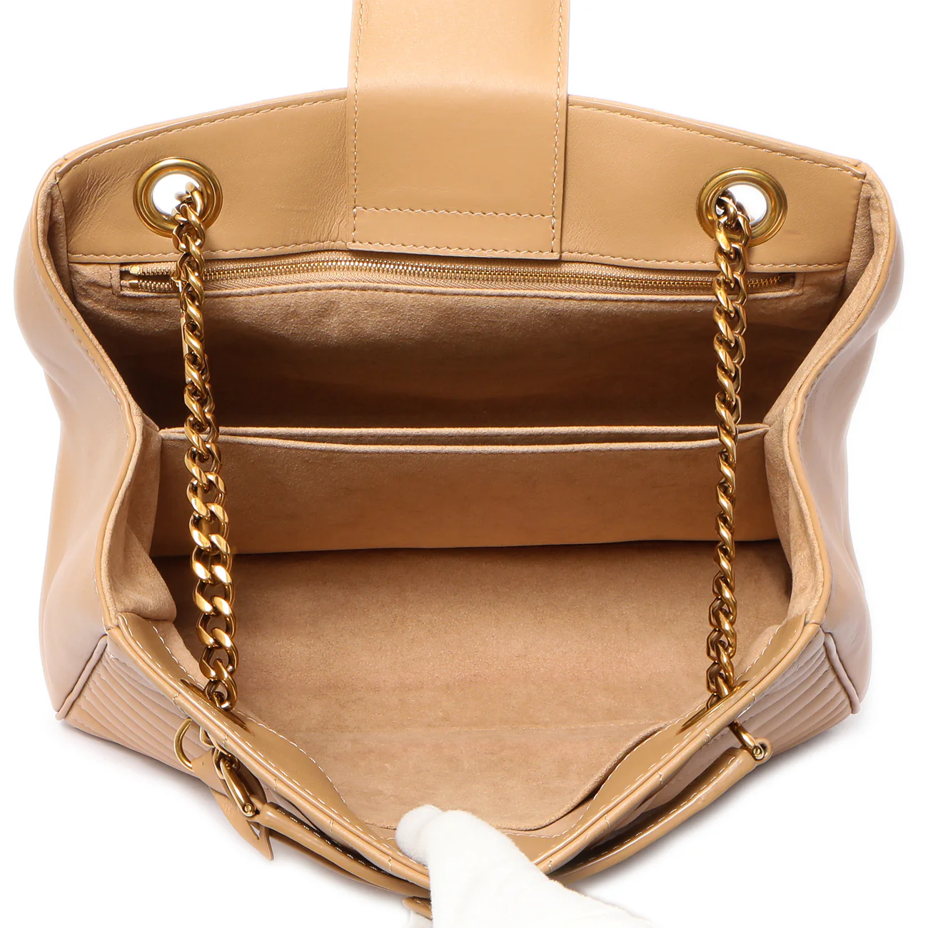 Louis Vuitton Noisette Calfskin New Wave Chain Tote - Image 8