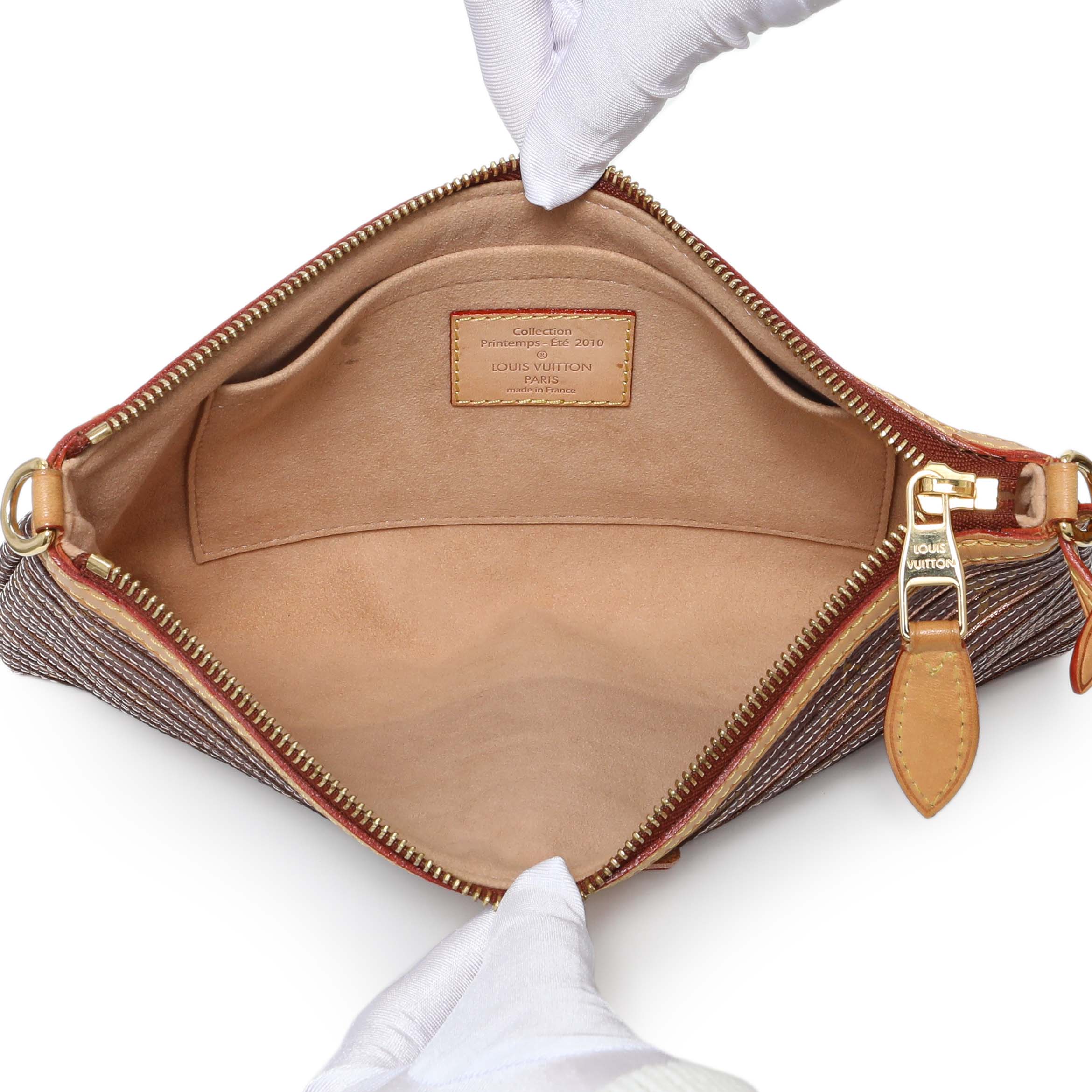 Louis Vuitton Peach Monogram Eden Zoe Pochette - Image 4