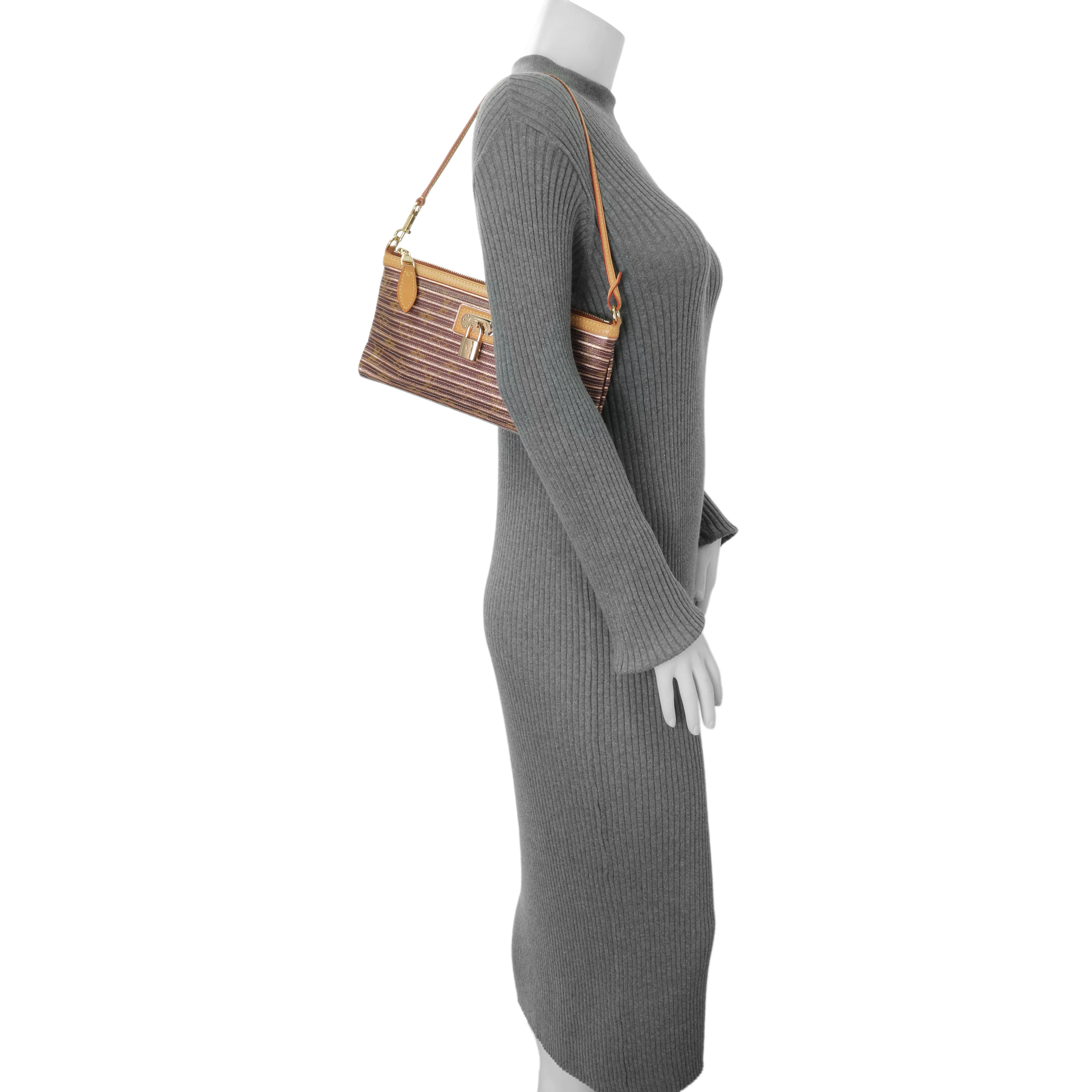 Louis Vuitton Peach Monogram Eden Zoe Pochette - Image 9